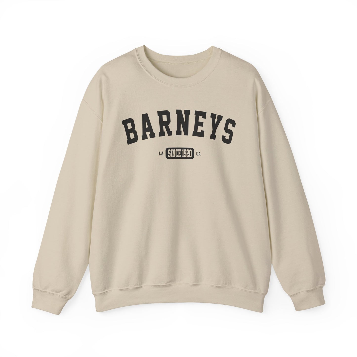 Vintage Collegiate Sweatshirt. BARNEY'S BEANERY - Mens Graphic Sweatshirt | Gildan 18000