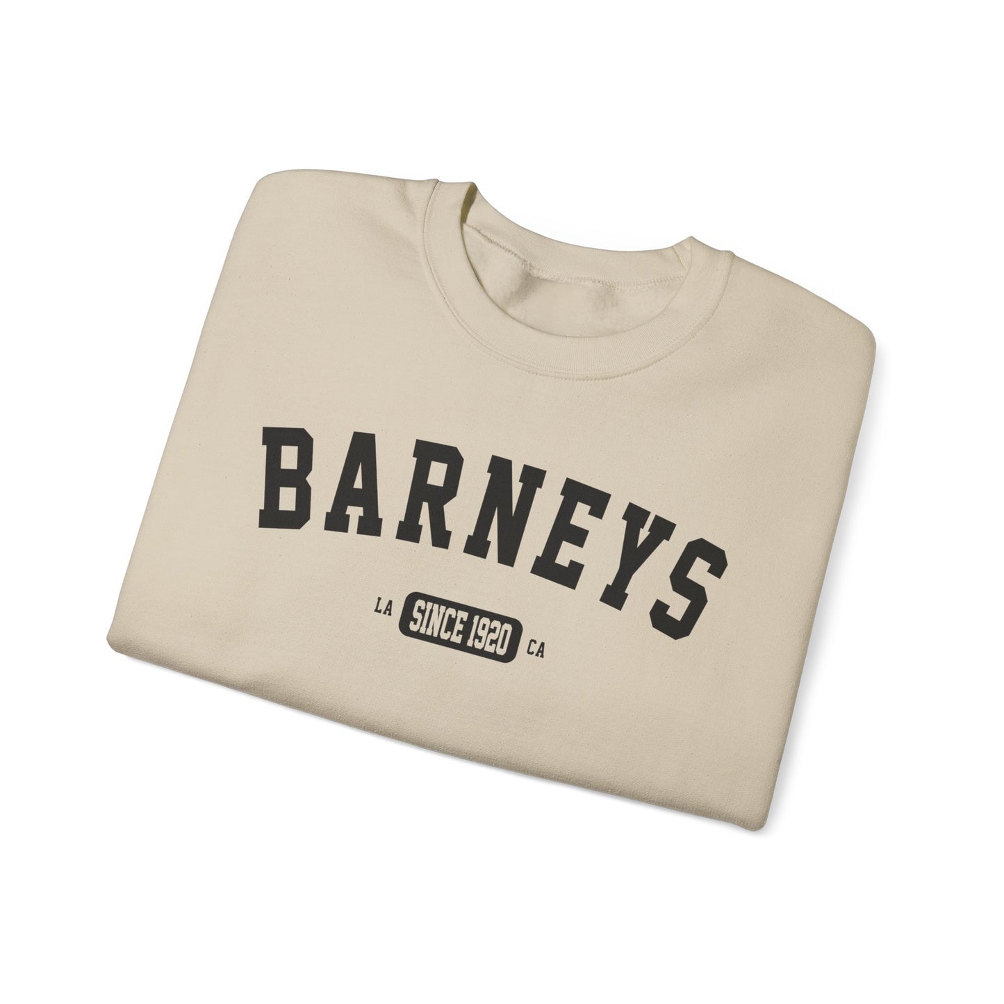 Vintage Collegiate Sweatshirt. BARNEY'S BEANERY - Mens Graphic Sweatshirt | Gildan 18000