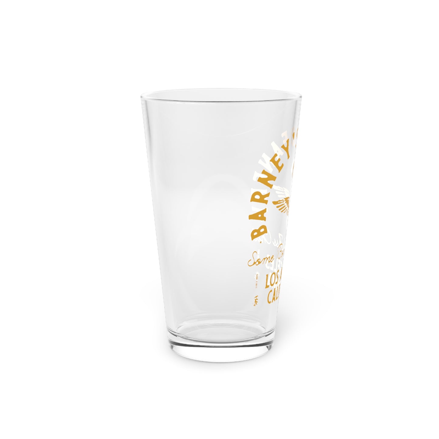 Some Bomb Ass Chili | BARNEY'S BEANERY - Pint Glass 16oz