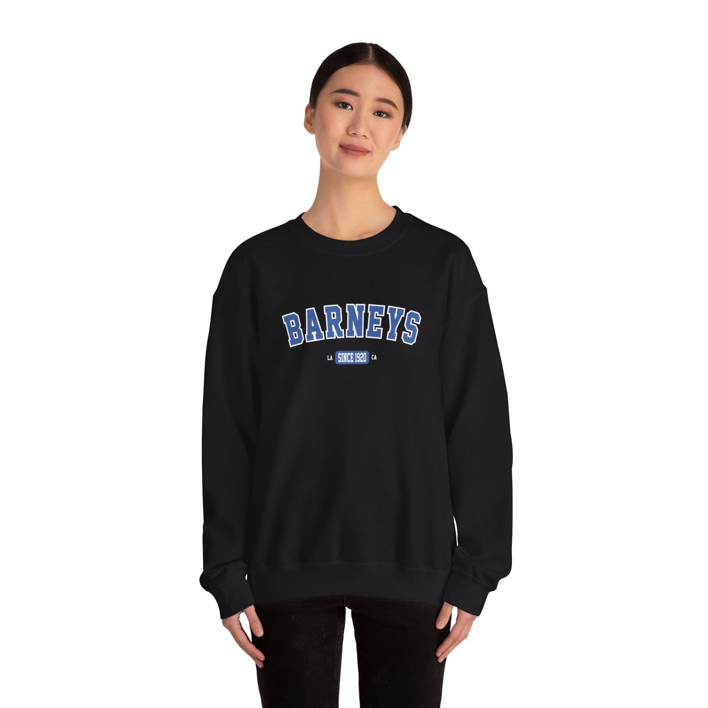 Vintage Collegiate Sweatshirt. BARNEY'S BEANERY - Mens Graphic Sweatshirt | Gildan 18000