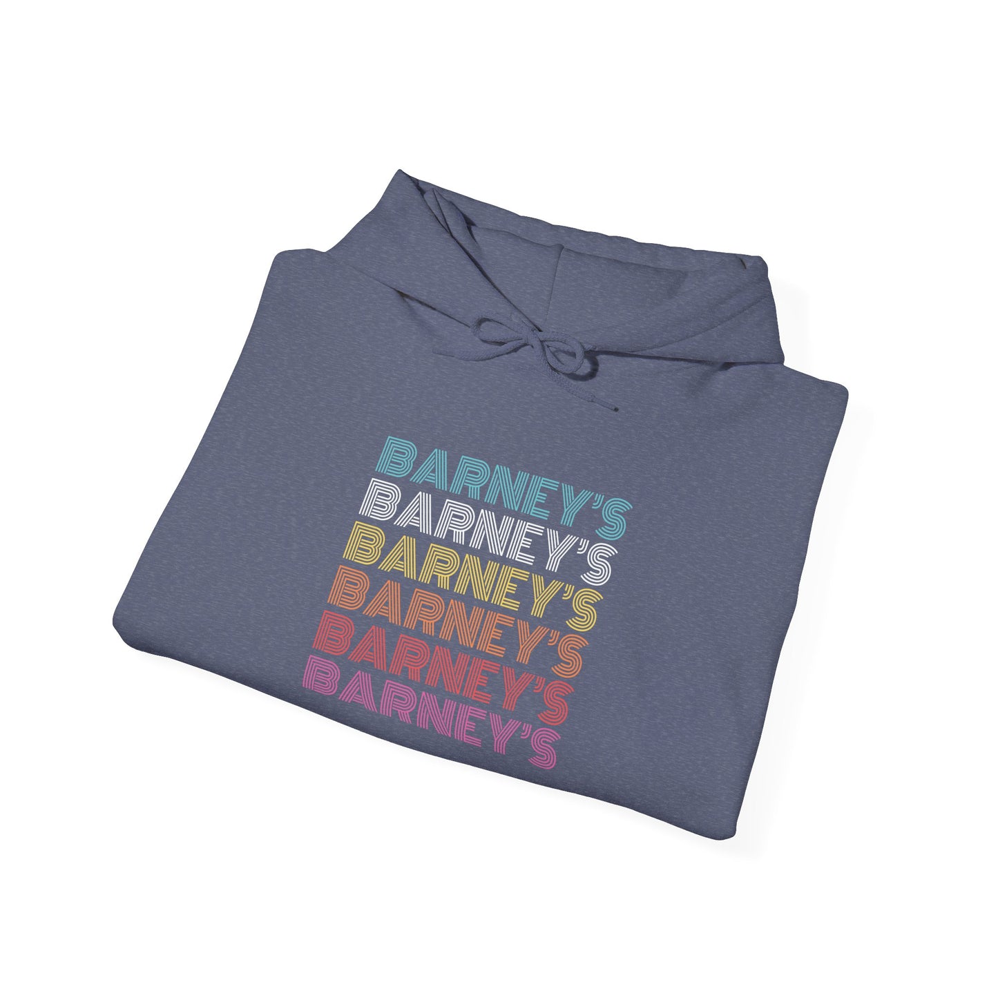Barney's x6 Retro Hollywood BARNEY'S BEANERY - Mens Retro Graphic Hoodie | Gildan 18500