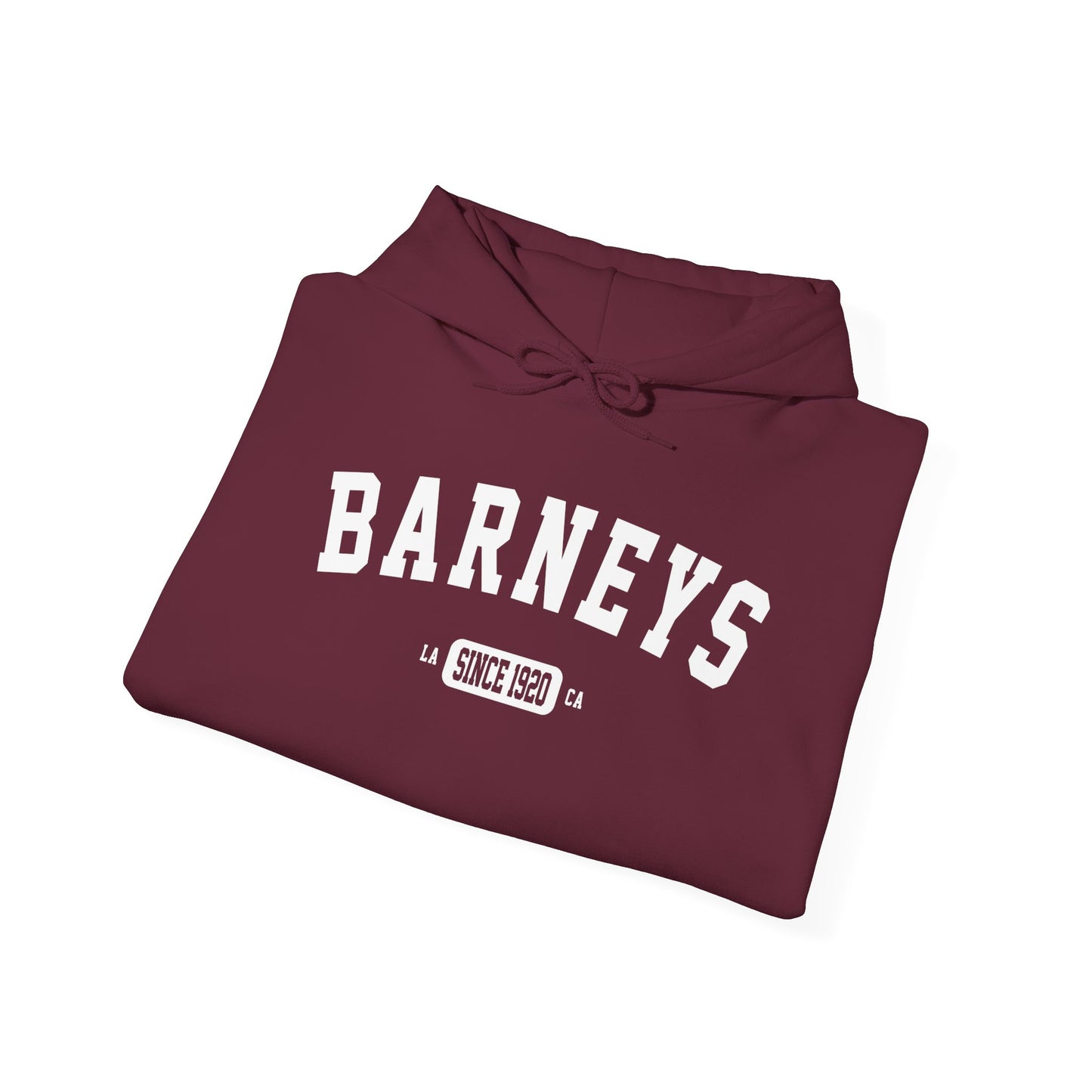 Vintage Collegiate Hoodie. BARNEY'S BEANERY - Mens Graphic Hoodie | Gildan 18500