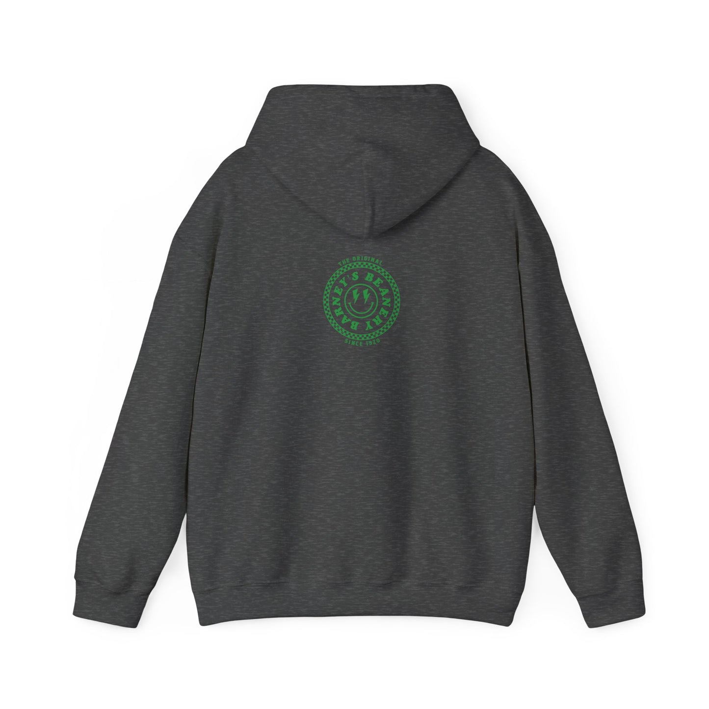 Barney's Energy. BARNEY'S BEANERY - Mens Smiley Face Hoodie | Gildan 18500