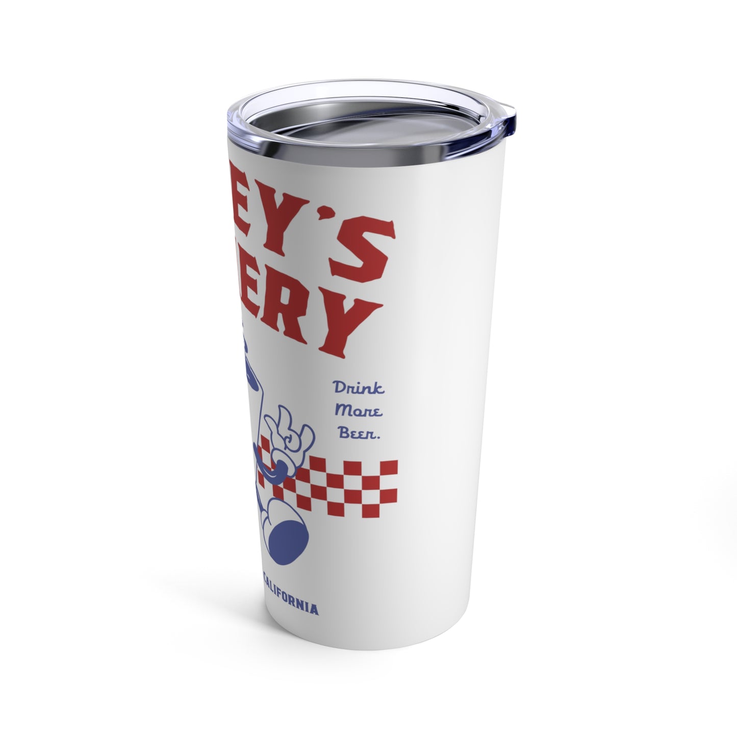 Eat More Chili. Drink More Beer. | BARNEY'S BEANERY - Red & Blue Tumbler 20oz