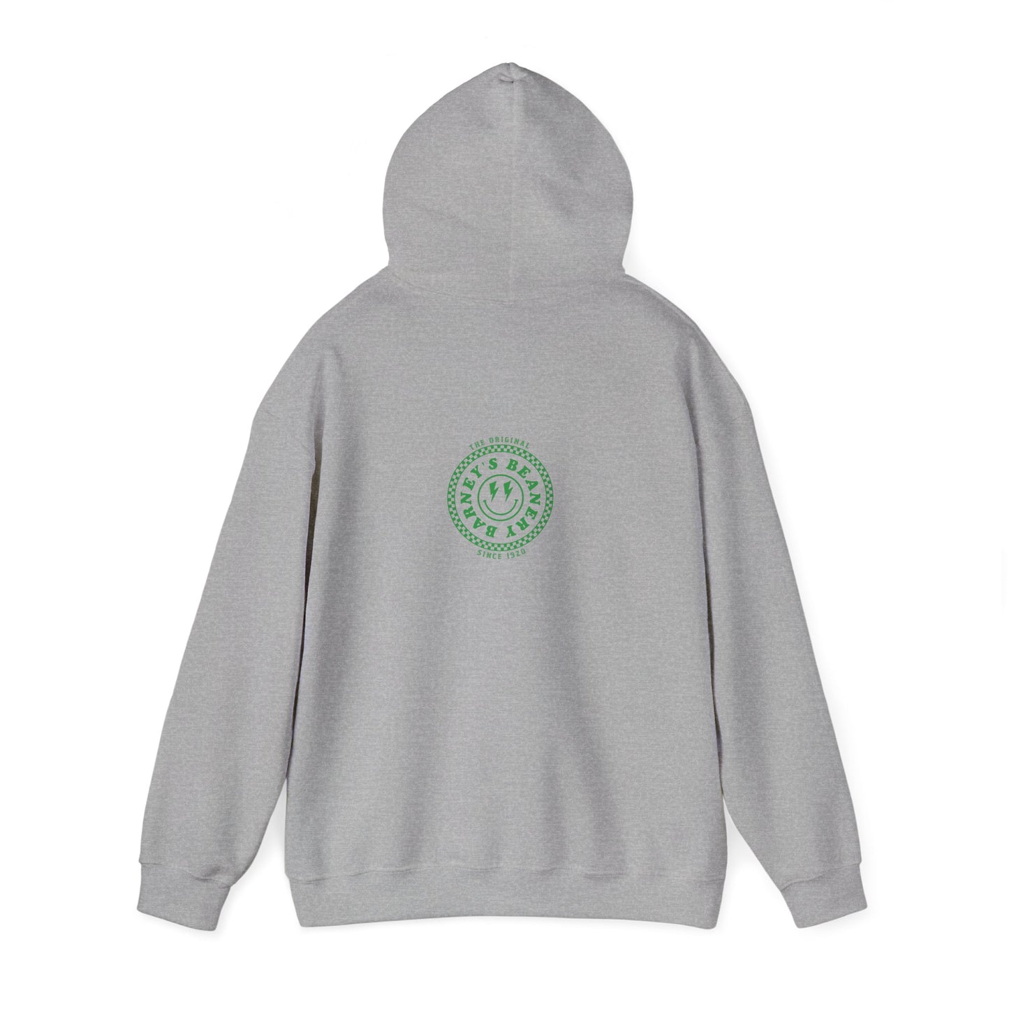 Barney's Energy. BARNEY'S BEANERY - Mens Smiley Face Hoodie | Gildan 18500