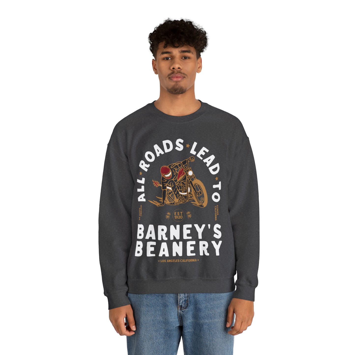 All Roads Lead To | BARNEY'S BEANERY - Men's Graphic Sweatshirt