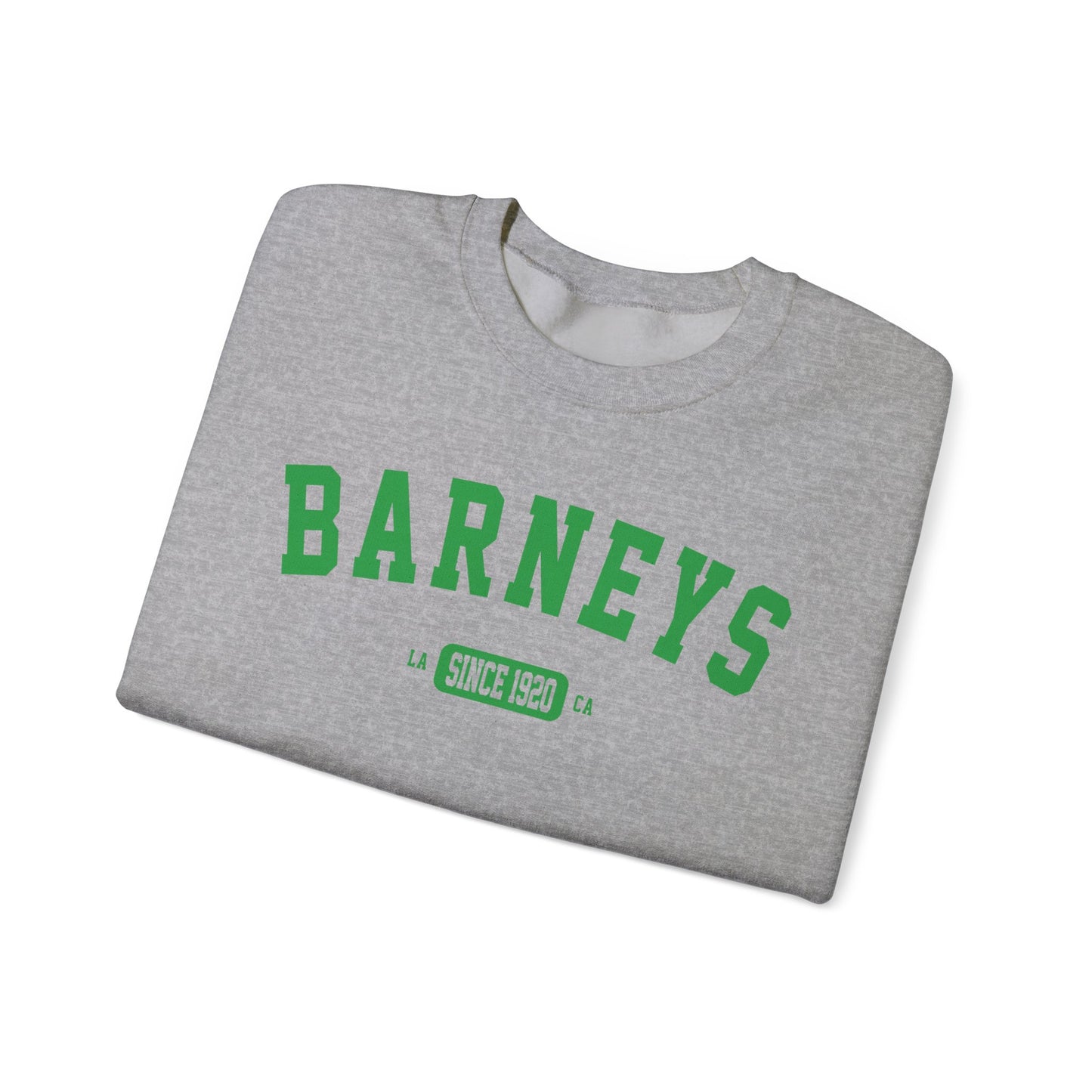 Vintage Collegiate Sweatshirt. BARNEY'S BEANERY - Mens Graphic Sweatshirt | Gildan 18000