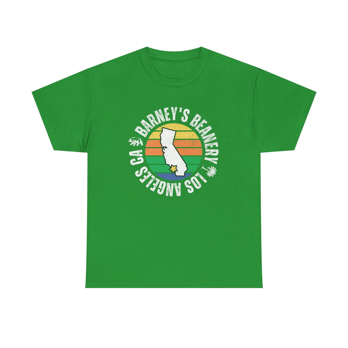 Retro Sunset T-Shirt. BARNEY'S BEANERY - Mens Retro Graphic Tee | Gildan 5000
