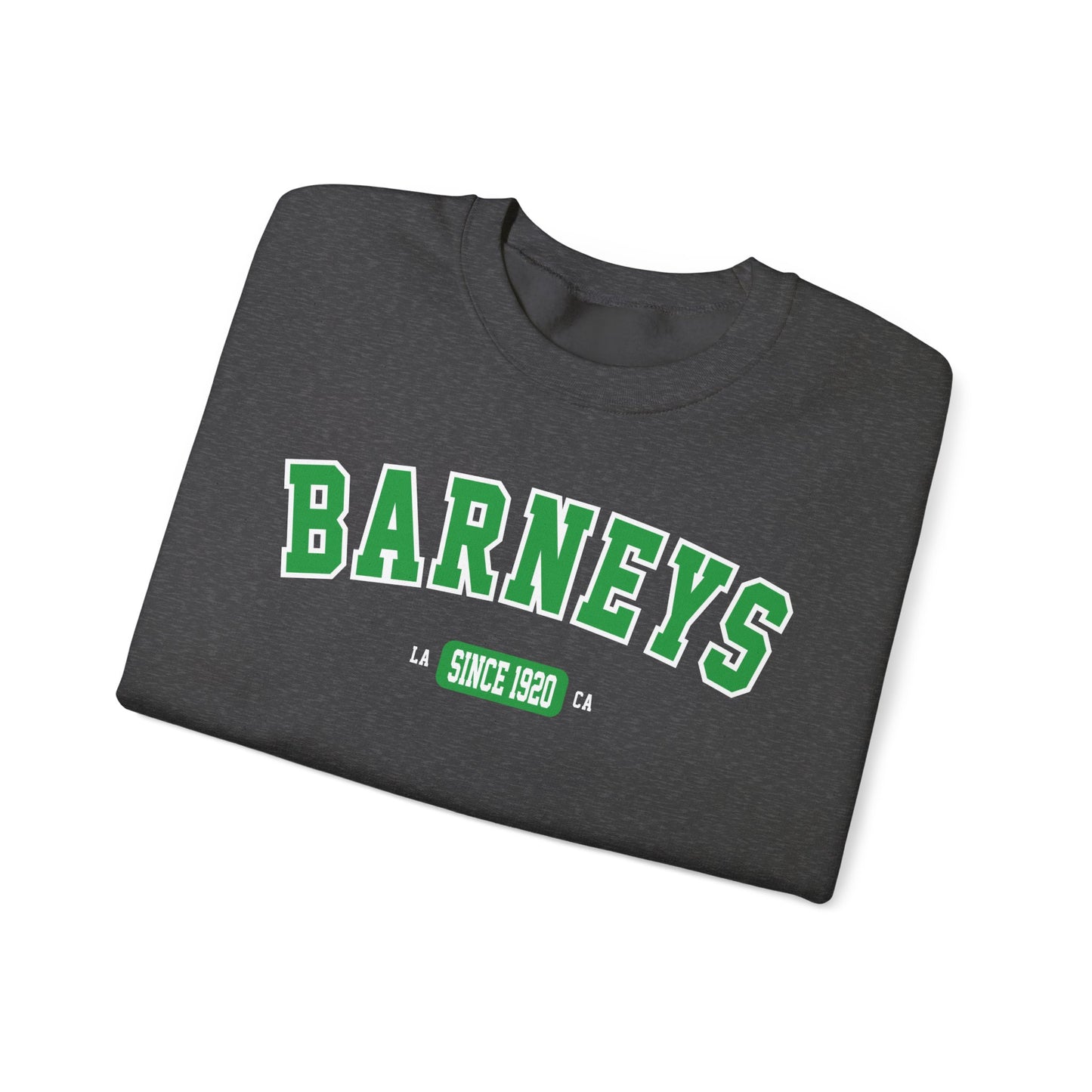 Vintage Collegiate Sweatshirt. BARNEY'S BEANERY - Mens Graphic Sweatshirt | Gildan 18000