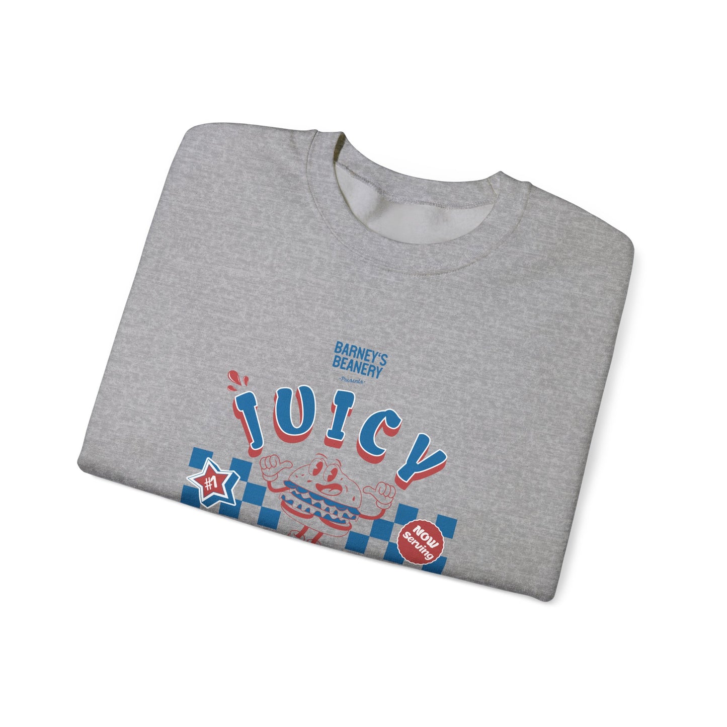 JUICY LUCY - Loose The Juice. BARNEY'S BEANERY - Mens Retro Graphic Sweatshirt | Gildan 18000