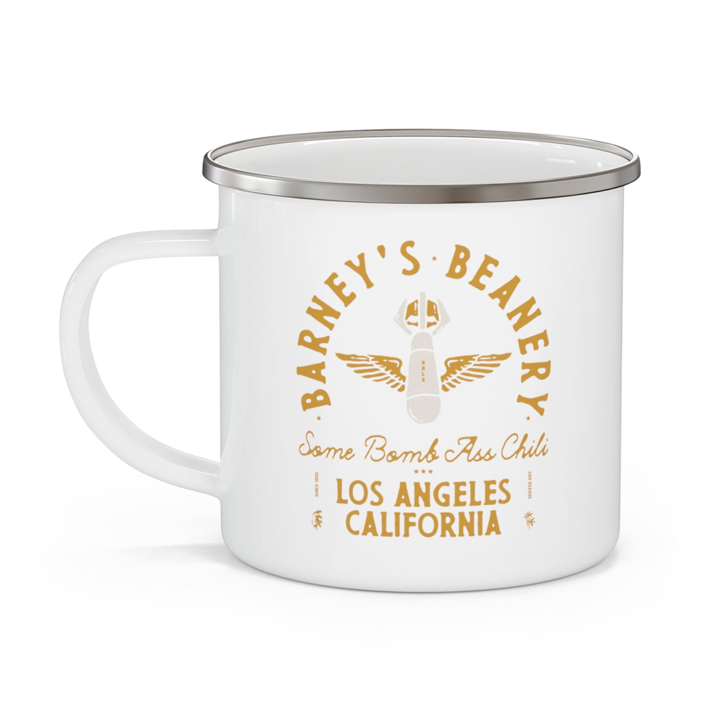 Some Bomb Ass Chili | BARNEY'S BEANERY - Camping Mug 12oz