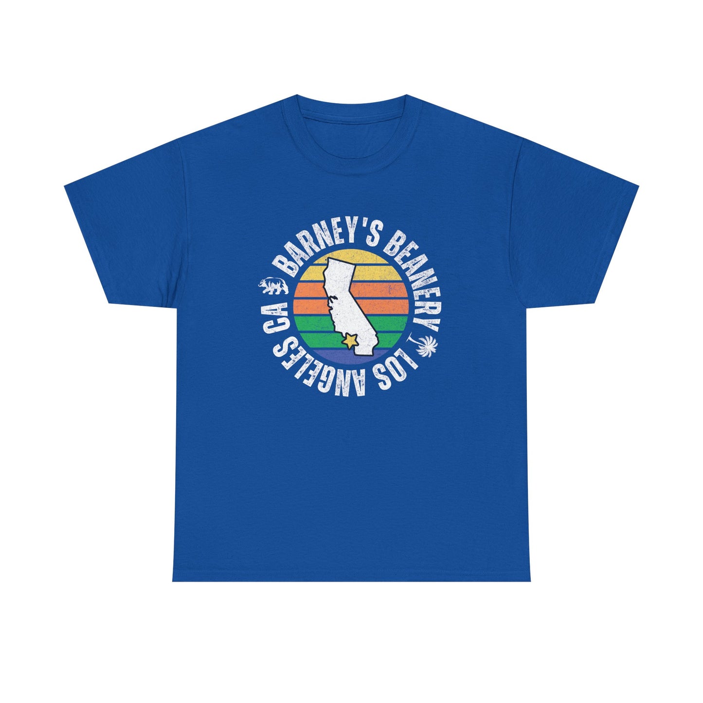 Retro Sunset T-Shirt. BARNEY'S BEANERY - Mens Retro Graphic Tee | Gildan 5000