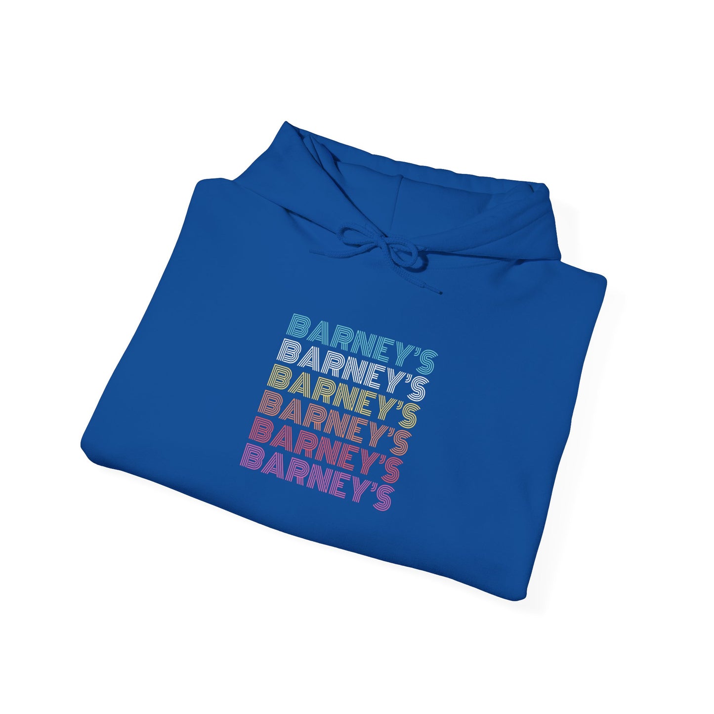 Barney's x6 Retro Hollywood BARNEY'S BEANERY - Mens Retro Graphic Hoodie | Gildan 18500