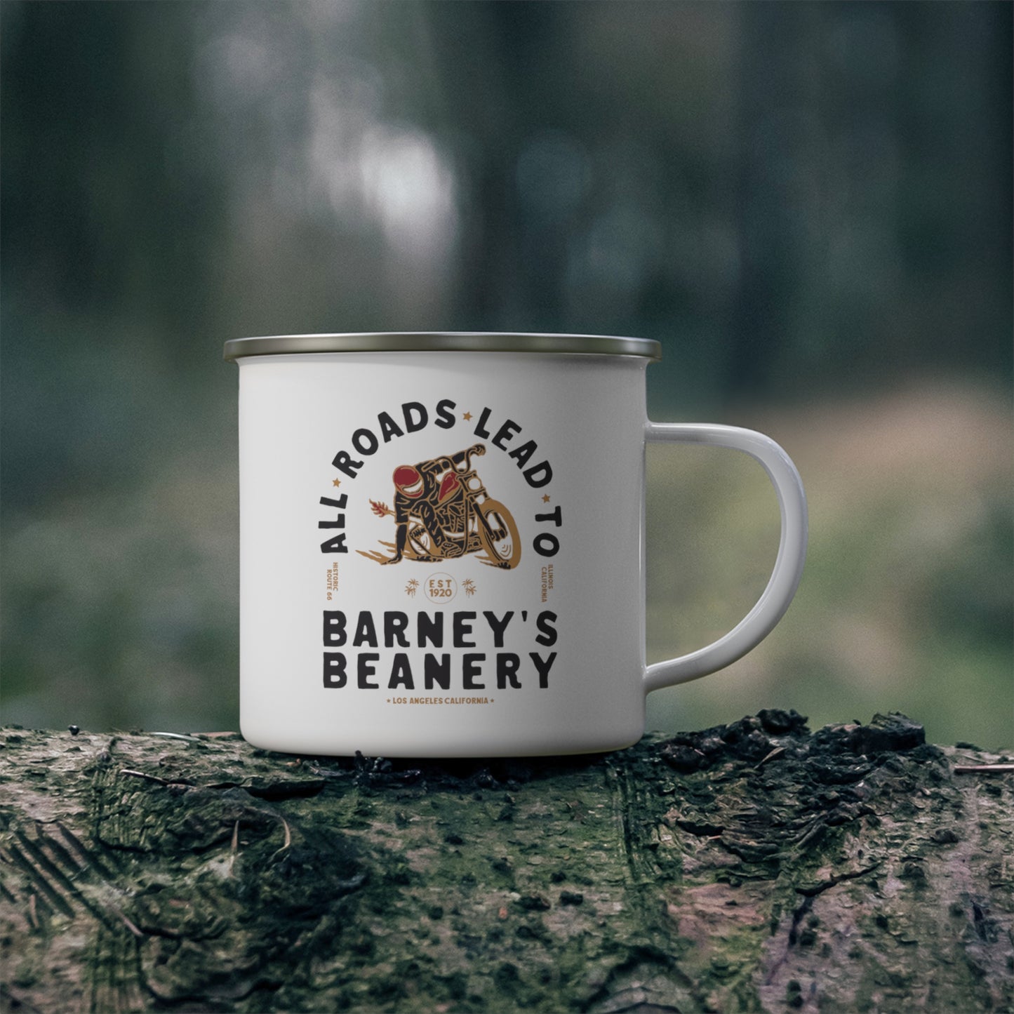 All Roads Lead To | BARNEY'S BEANERY - Camping Mug 12oz