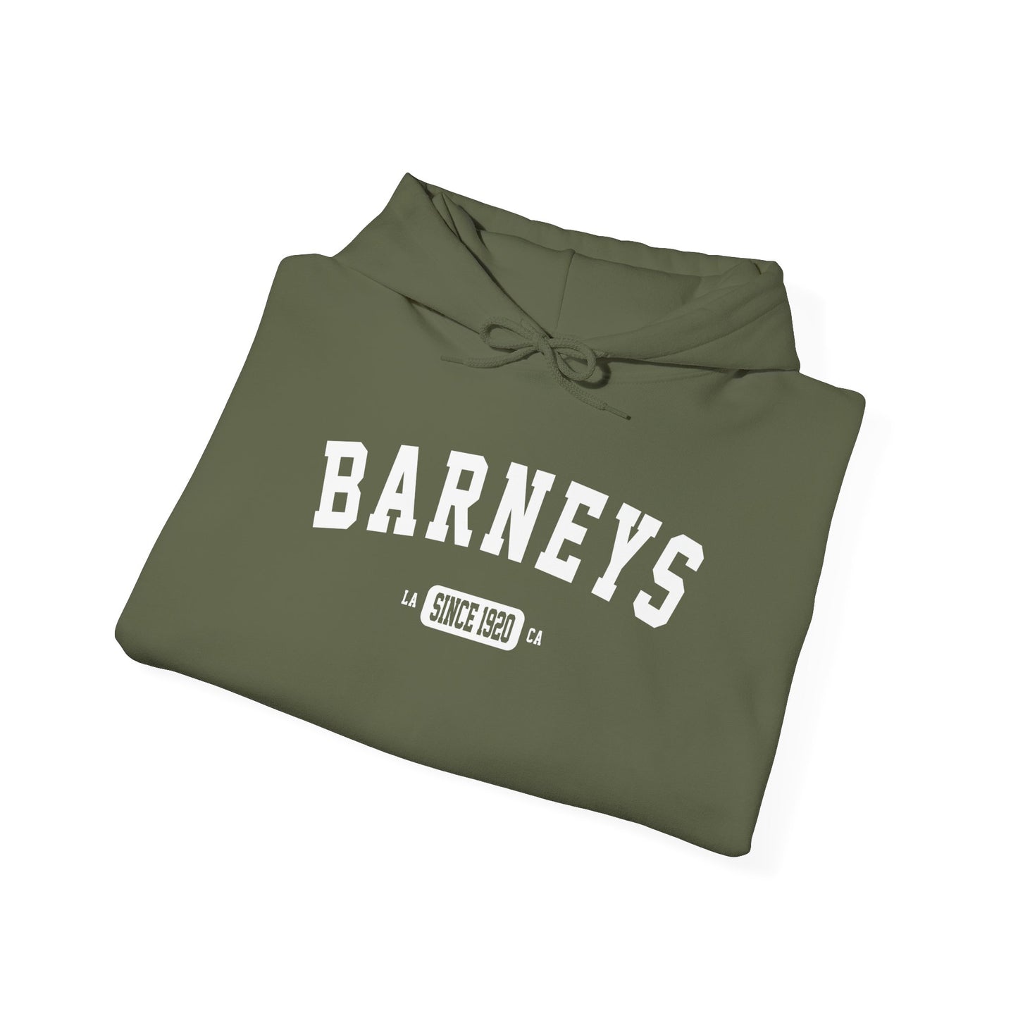 Vintage Collegiate Hoodie. BARNEY'S BEANERY - Mens Graphic Hoodie | Gildan 18500