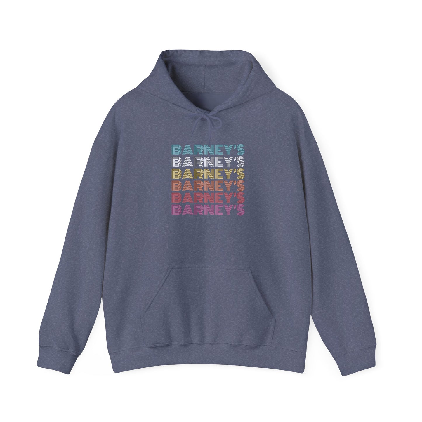 Barney's x6 Retro Hollywood BARNEY'S BEANERY - Mens Retro Graphic Hoodie | Gildan 18500