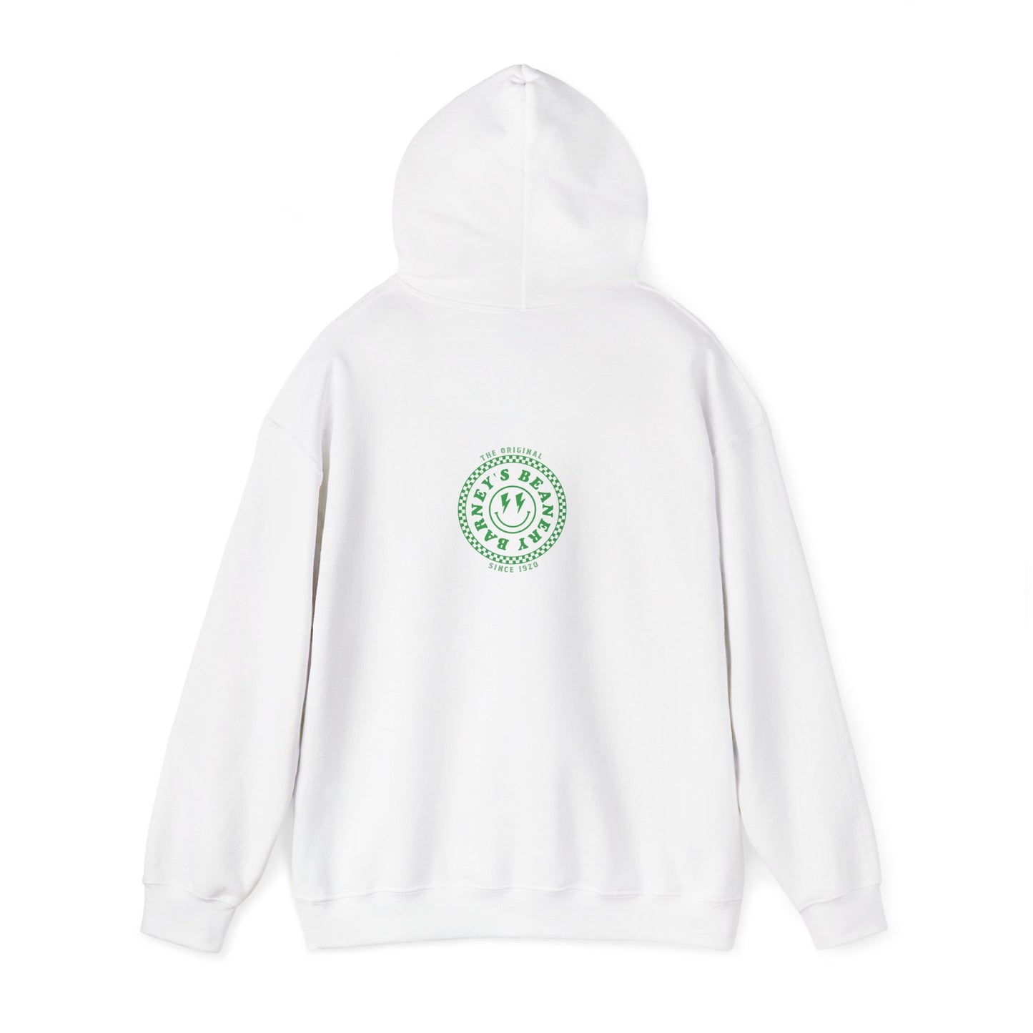 Barney's Energy. BARNEY'S BEANERY - Mens Smiley Face Hoodie | Gildan 18500