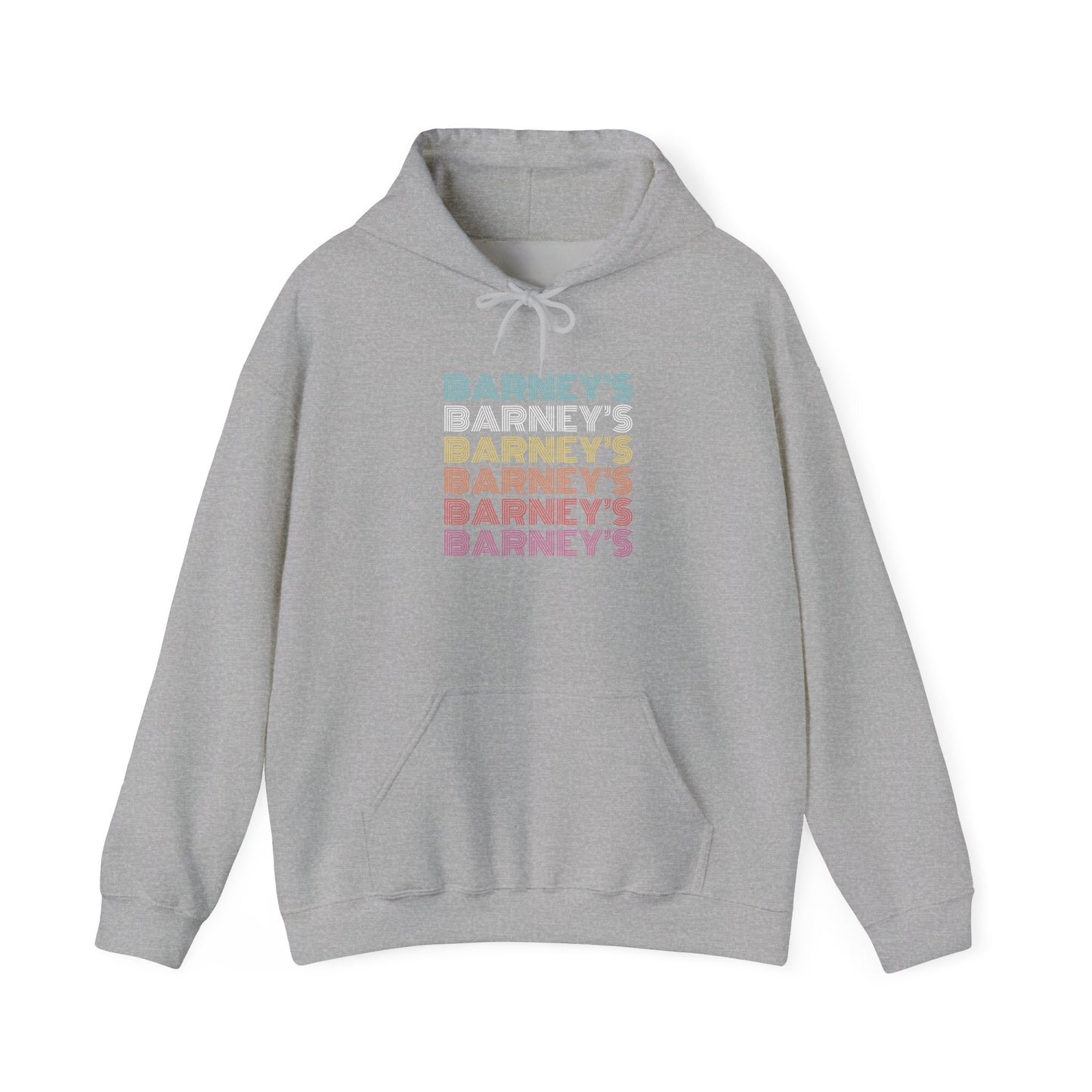 Barney's x6 Retro Hollywood BARNEY'S BEANERY - Mens Retro Graphic Hoodie | Gildan 18500