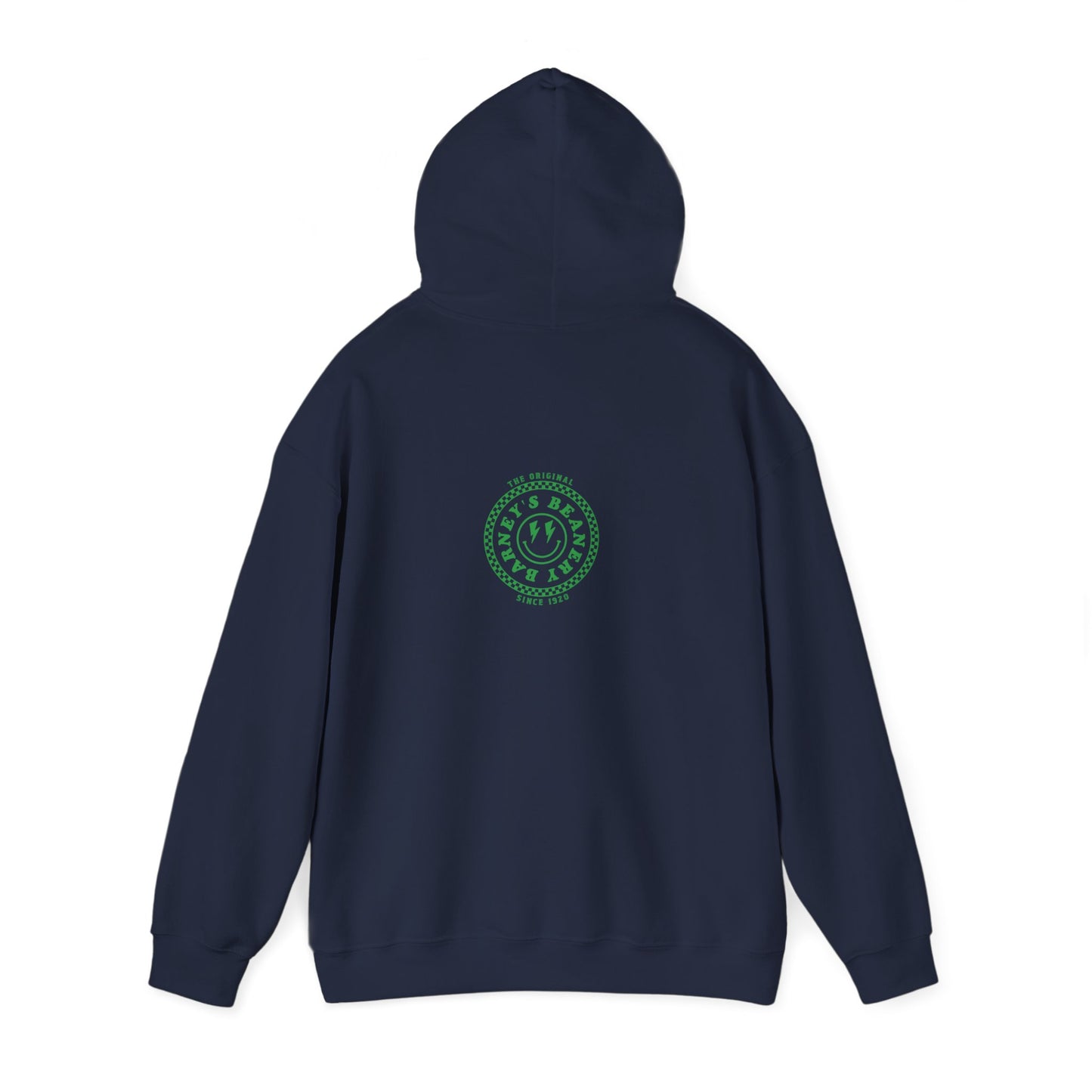 Barney's Energy. BARNEY'S BEANERY - Mens Smiley Face Hoodie | Gildan 18500