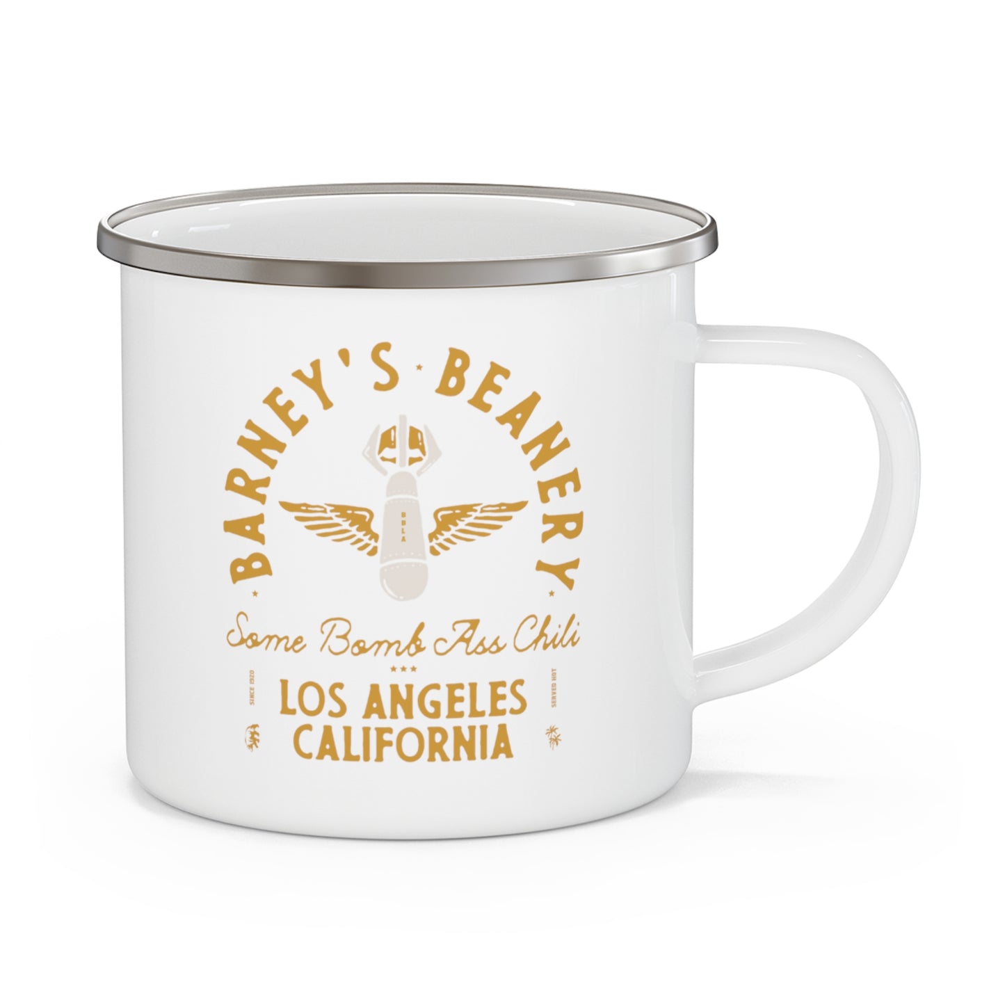 Some Bomb Ass Chili | BARNEY'S BEANERY - Camping Mug 12oz