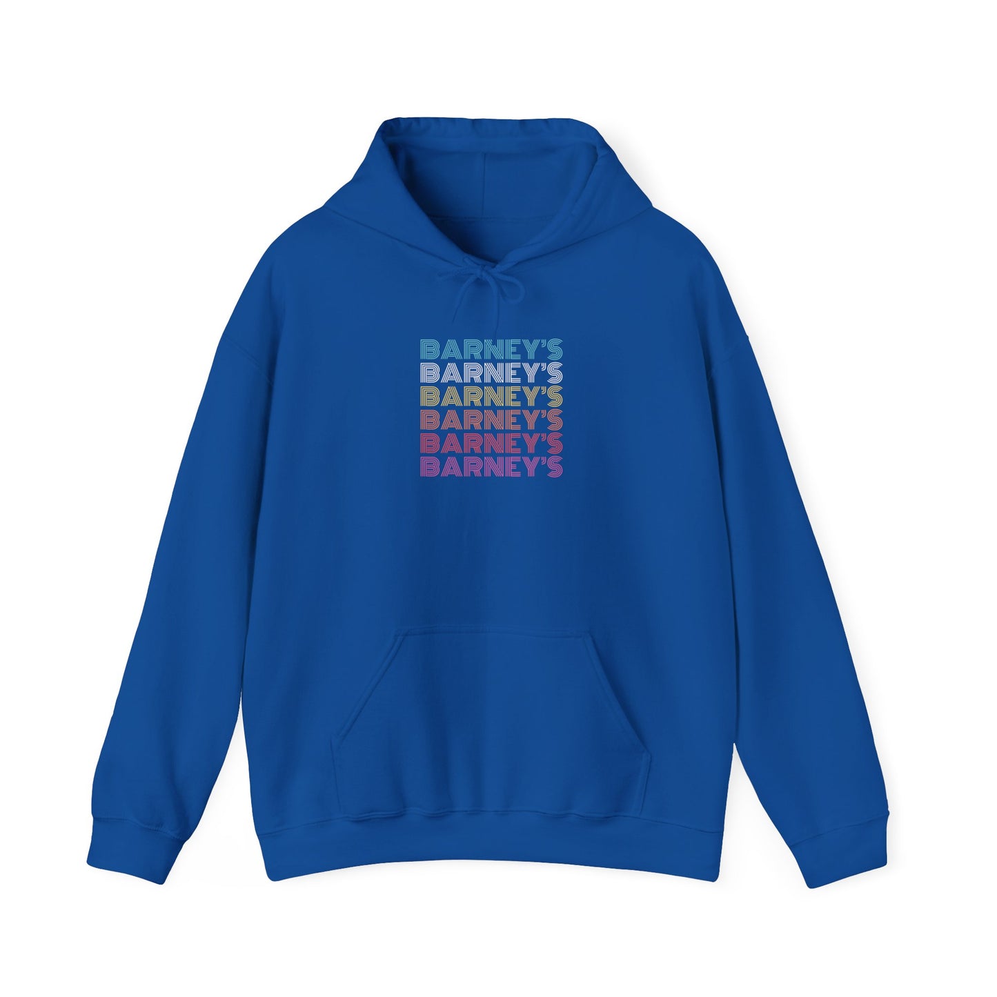 Barney's x6 Retro Hollywood BARNEY'S BEANERY - Mens Retro Graphic Hoodie | Gildan 18500