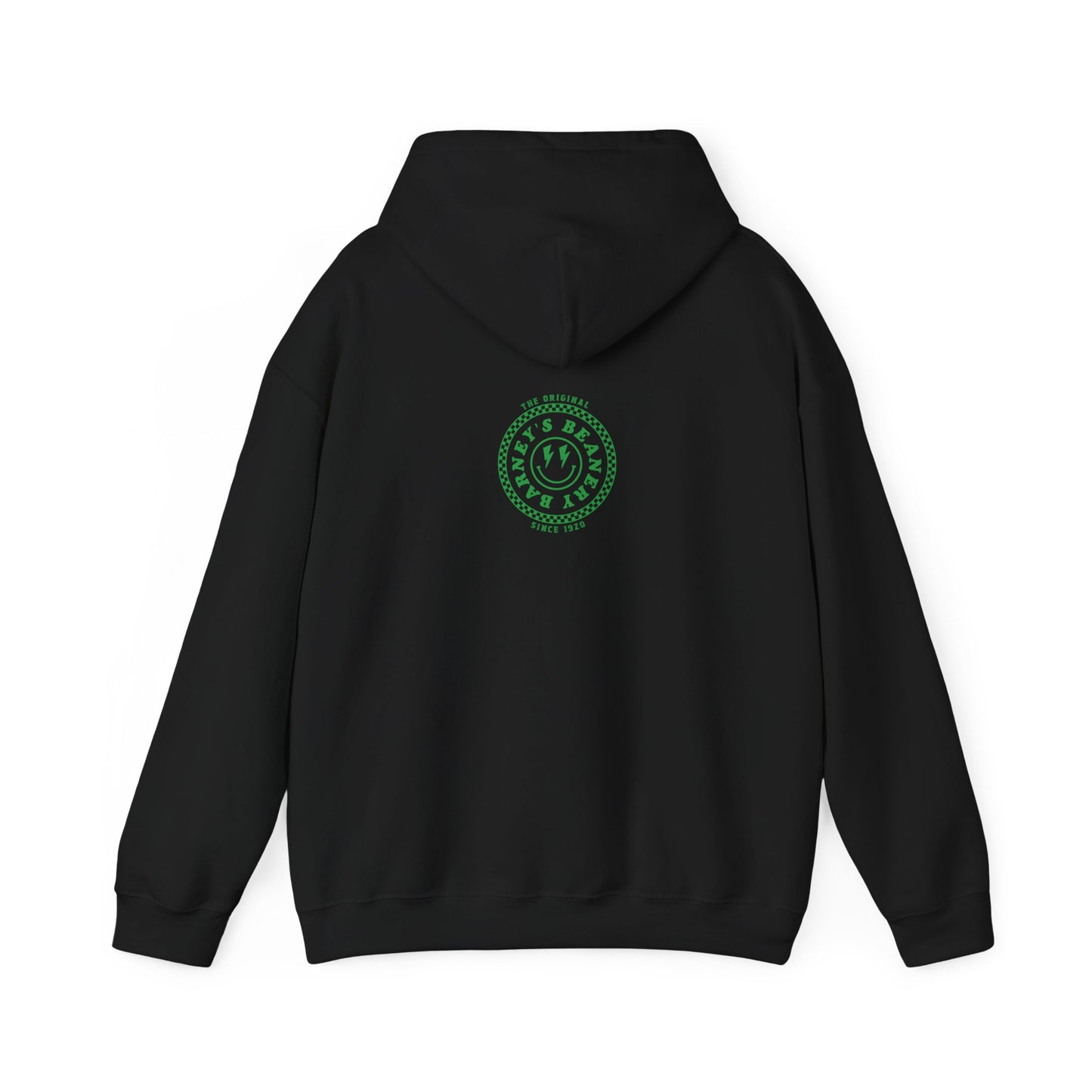 Barney's Energy. BARNEY'S BEANERY - Mens Smiley Face Hoodie | Gildan 18500