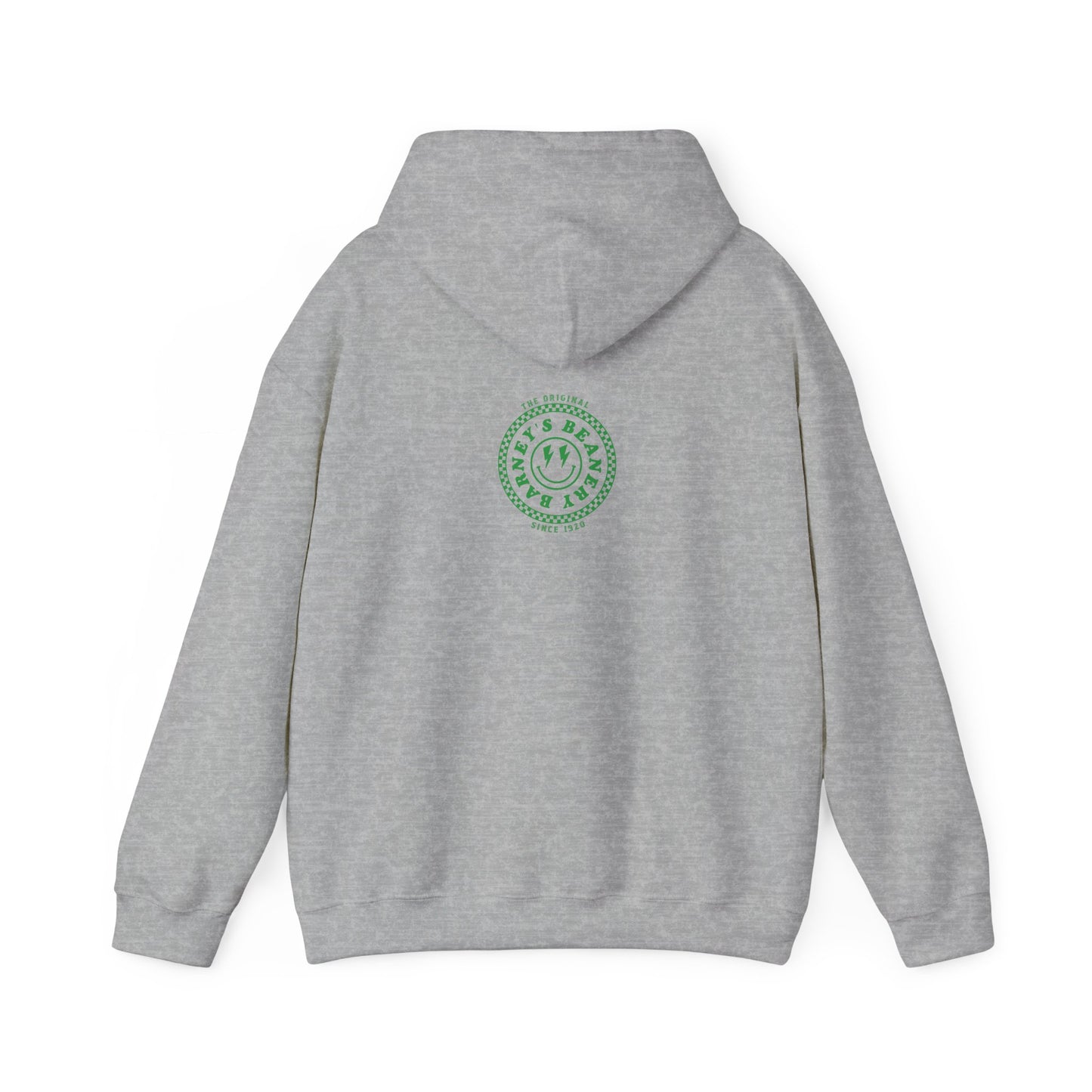 Barney's Energy. BARNEY'S BEANERY - Mens Smiley Face Hoodie | Gildan 18500