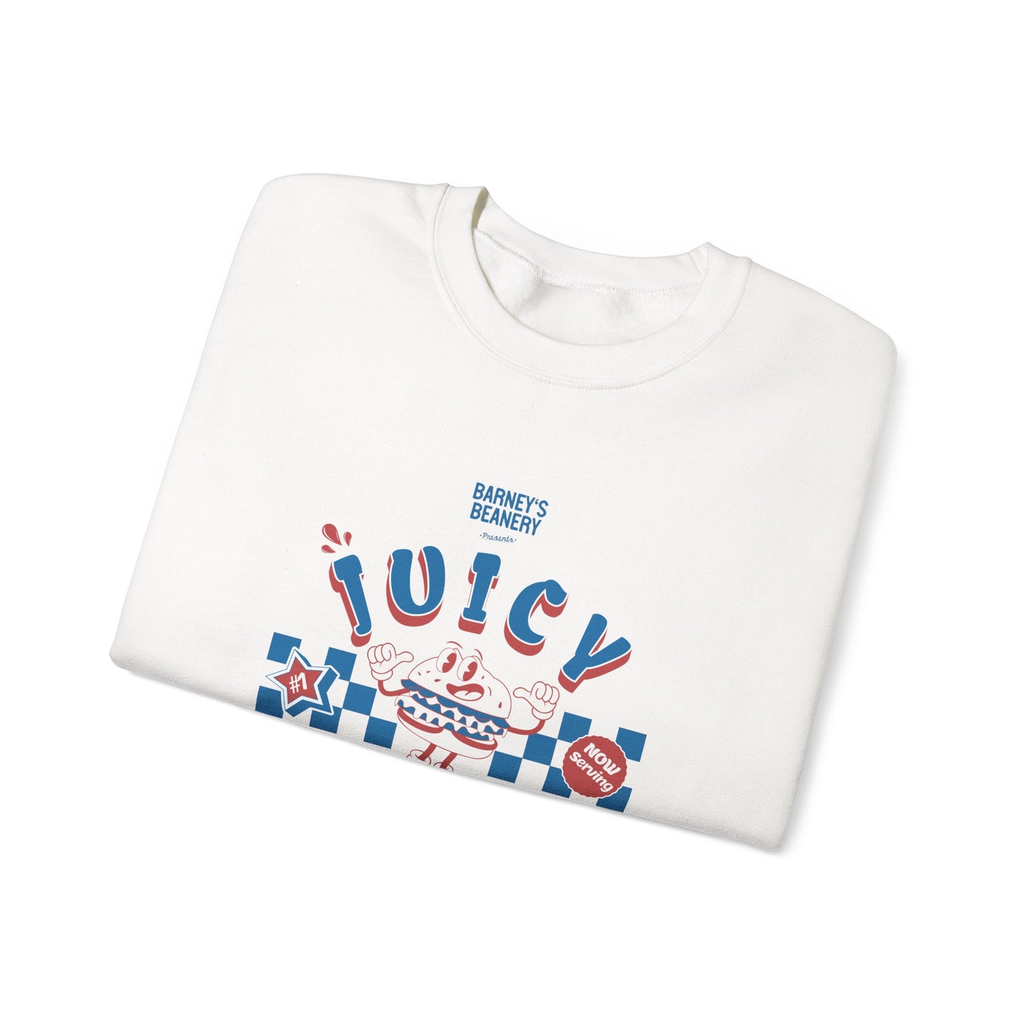 JUICY LUCY - Loose The Juice. BARNEY'S BEANERY - Mens Retro Graphic Sweatshirt | Gildan 18000