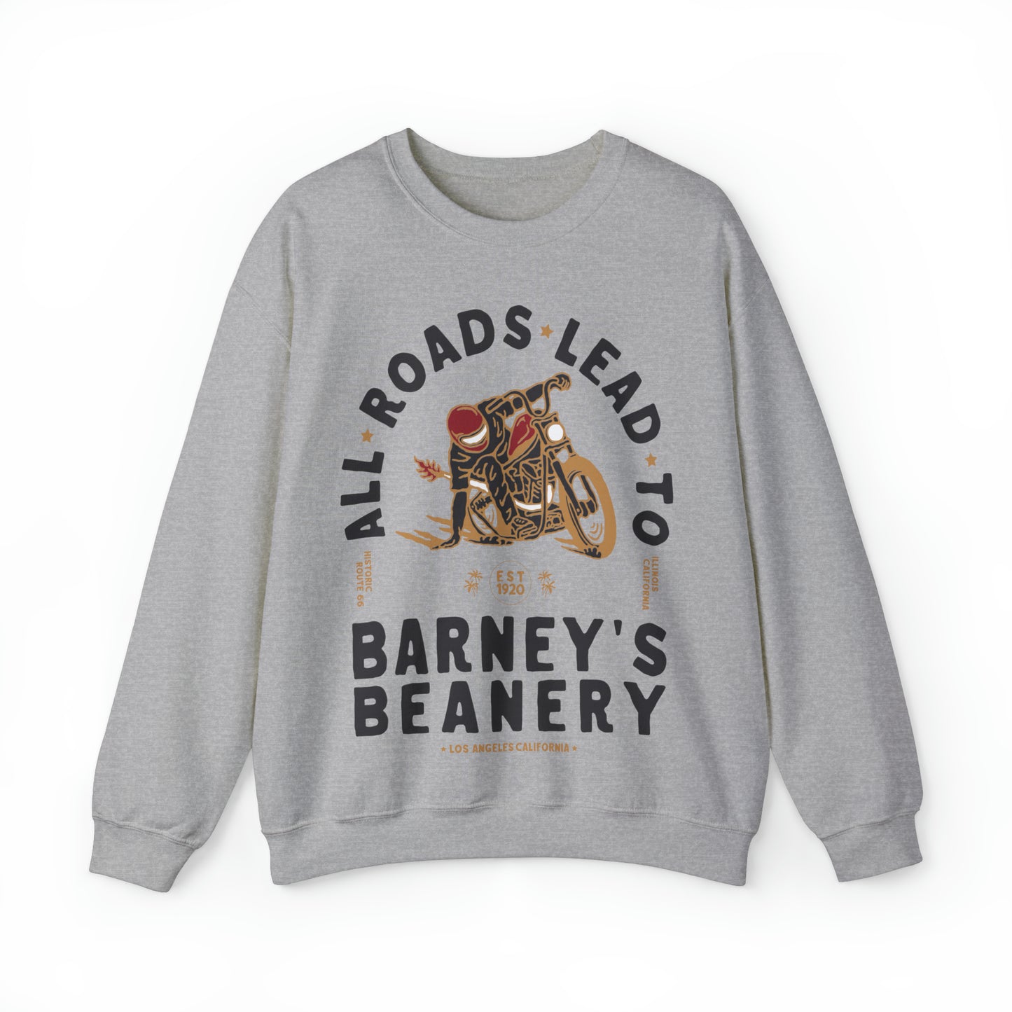 All Roads Lead To | BARNEY'S BEANERY - Men's Graphic Sweatshirt