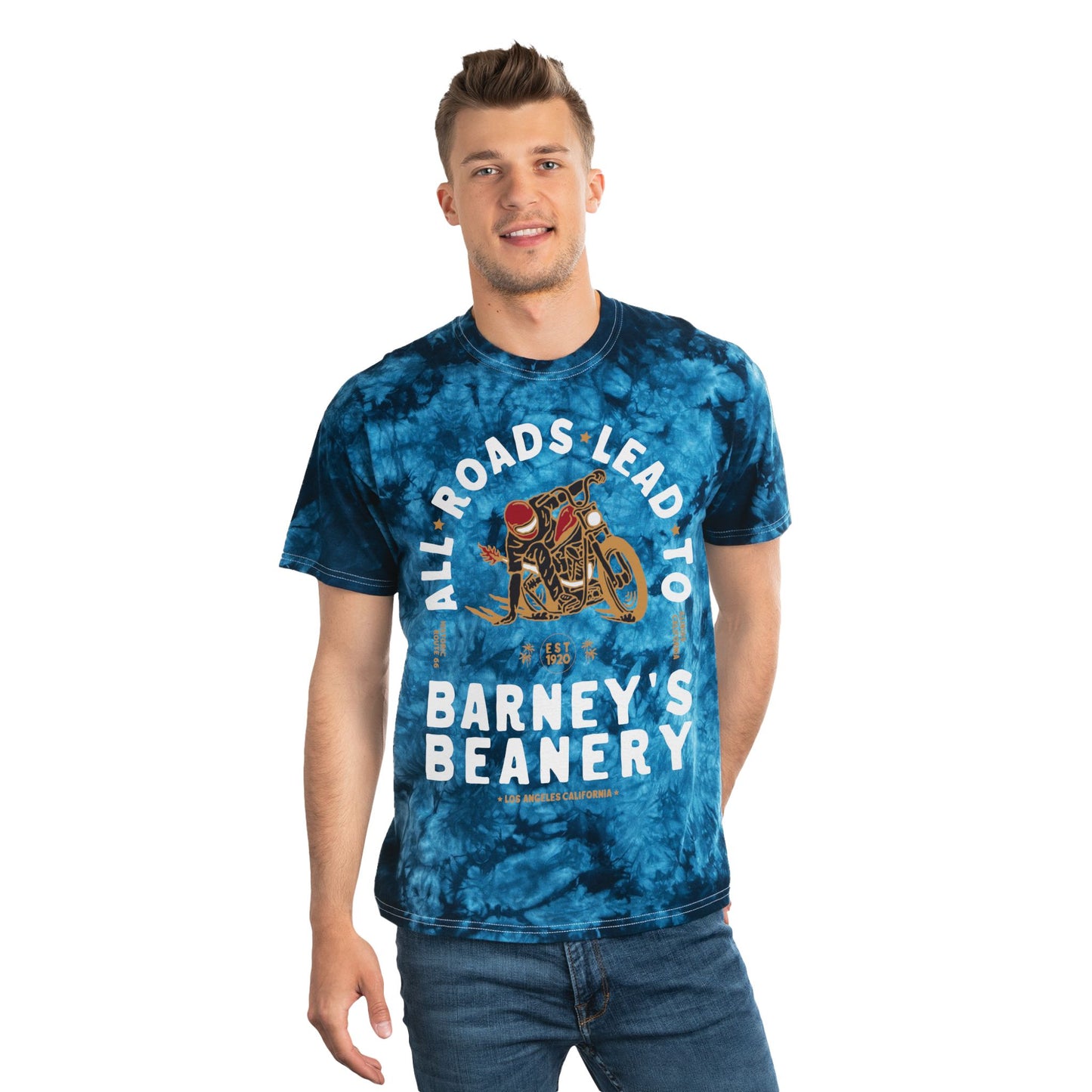 ALL ROADS LEAD TO | MEN's Barney's Beanery Tie-Dye Tee