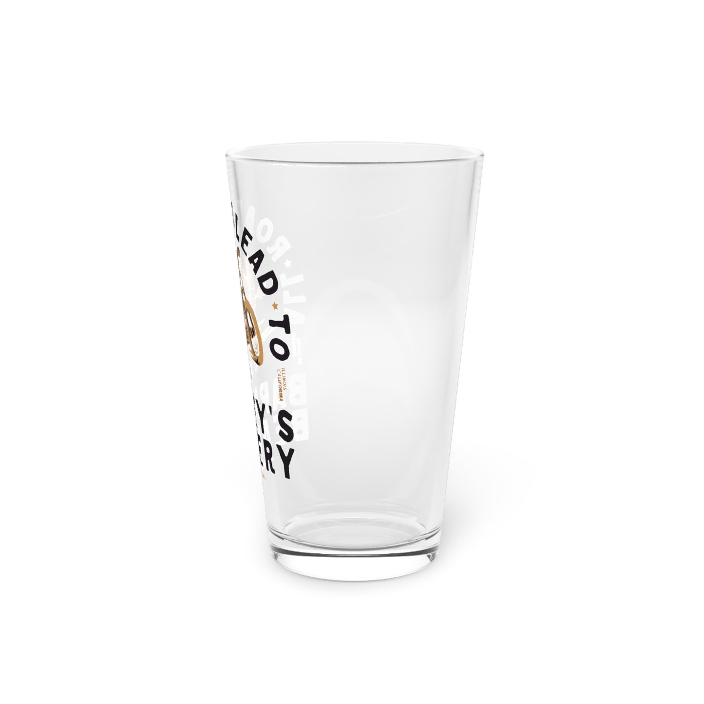 All Roads Lead To | BARNEY'S BEANERY - Pint Glass 16oz