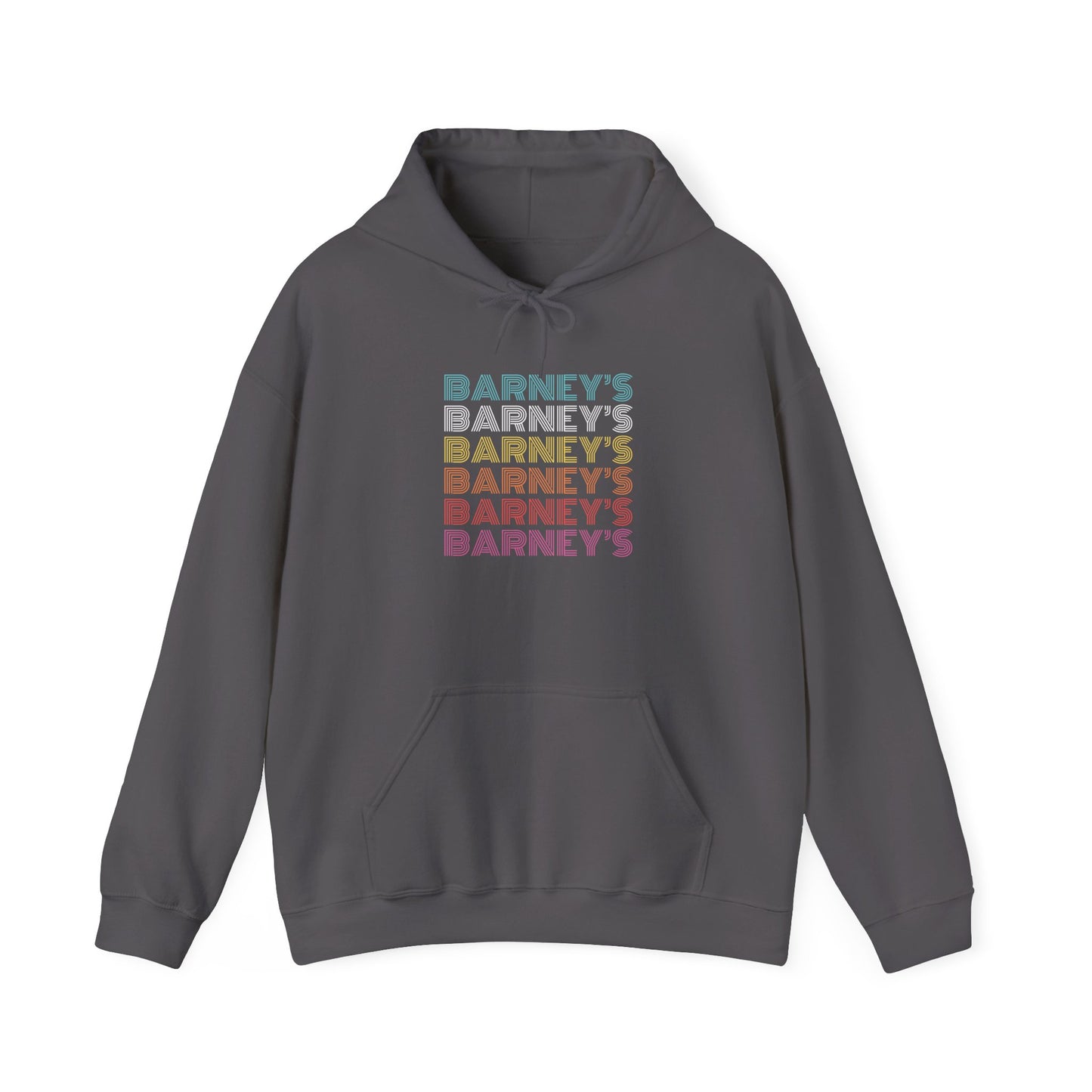 Barney's x6 Retro Hollywood BARNEY'S BEANERY - Mens Retro Graphic Hoodie | Gildan 18500