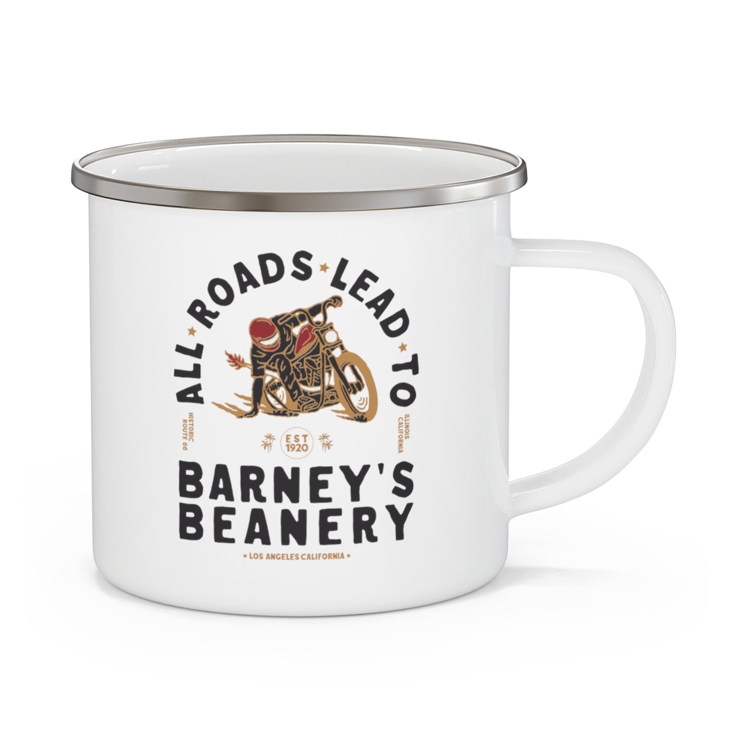 All Roads Lead To | BARNEY'S BEANERY - Camping Mug 12oz