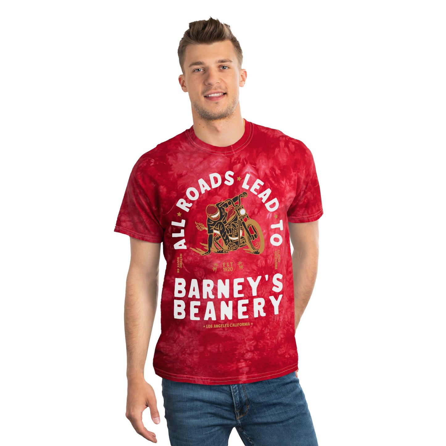 ALL ROADS LEAD TO | MEN's Barney's Beanery Tie-Dye Tee