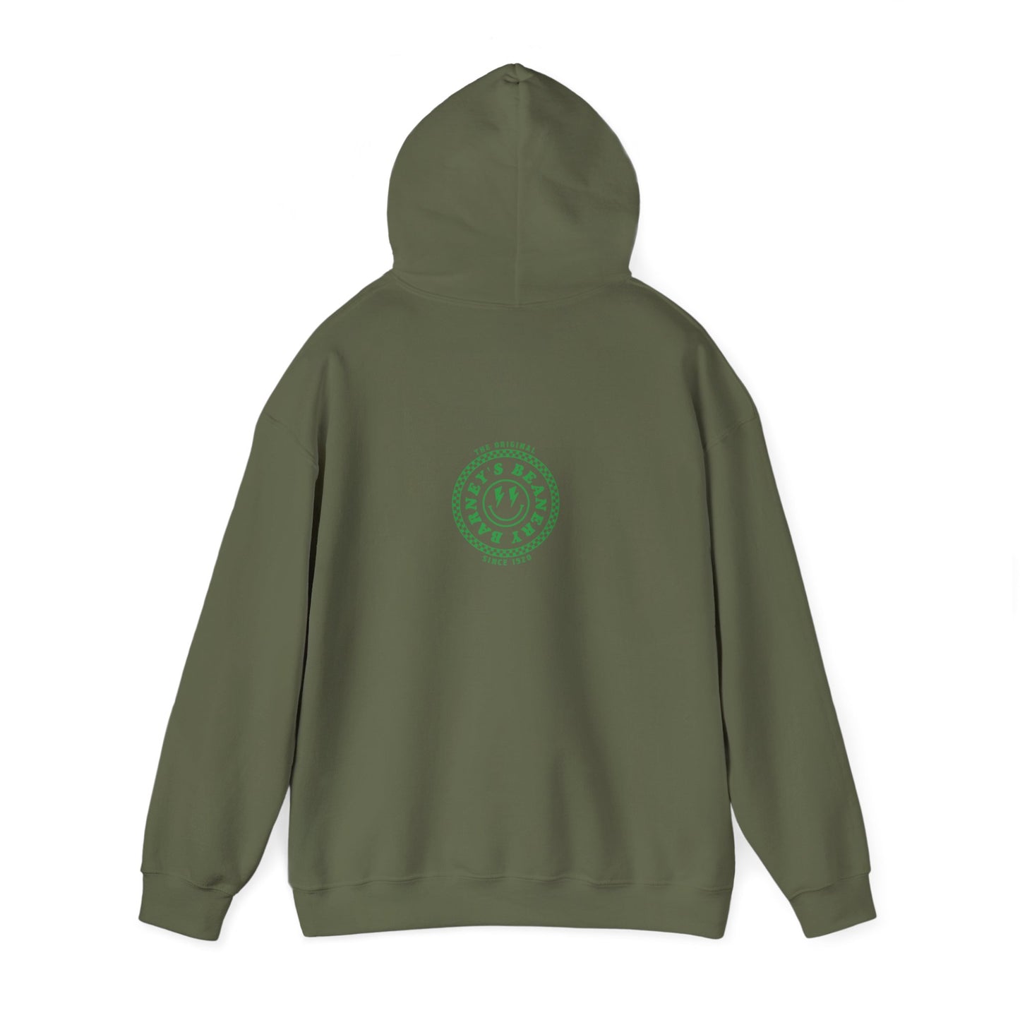 Barney's Energy. BARNEY'S BEANERY - Mens Smiley Face Hoodie | Gildan 18500