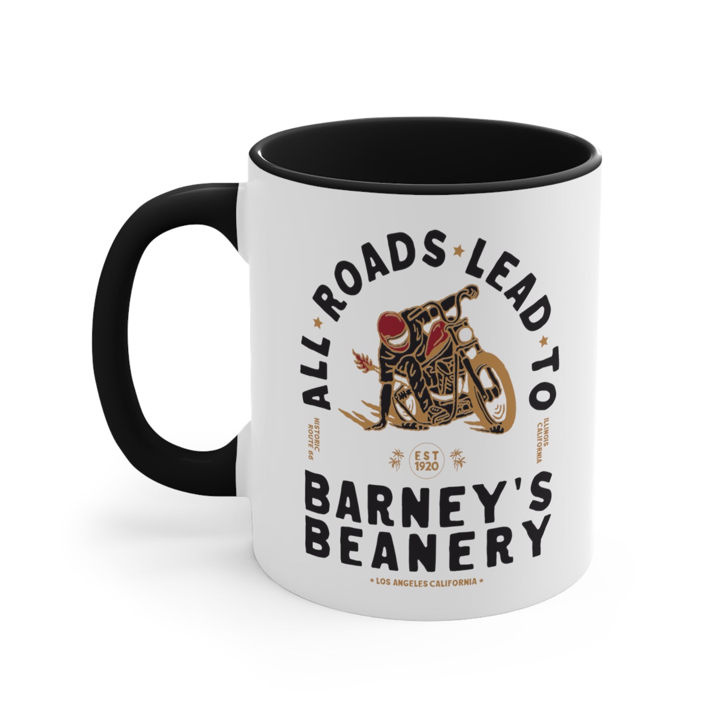 All Roads Lead To | BARNEY'S BEANERY - Accent Coffee Mug 11oz