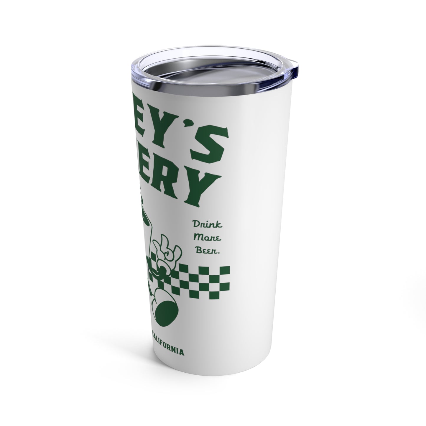 Eat More Chili. Drink More Beer. | BARNEY'S BEANERY - Green Tumbler 20oz