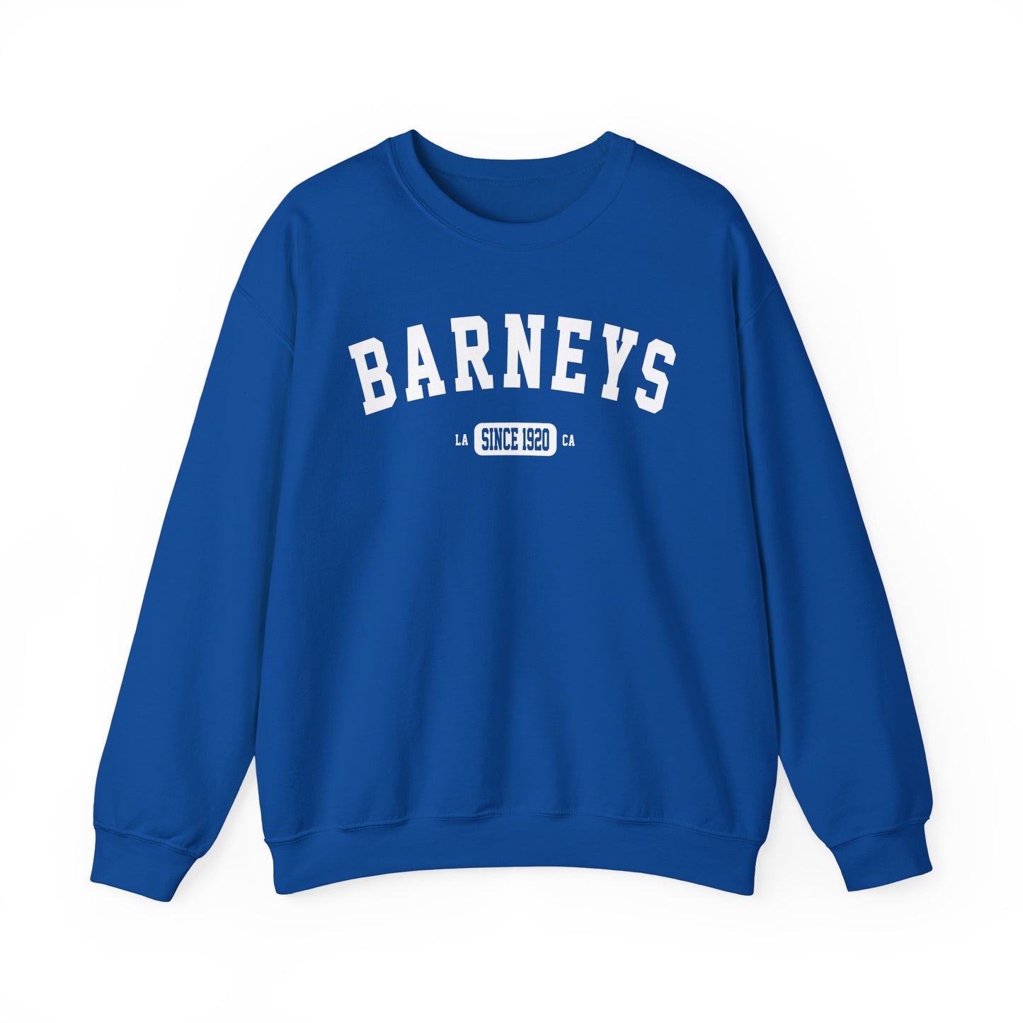 Vintage Collegiate Sweatshirt. BARNEY'S BEANERY - Mens Graphic Sweatshirt | Gildan 18000