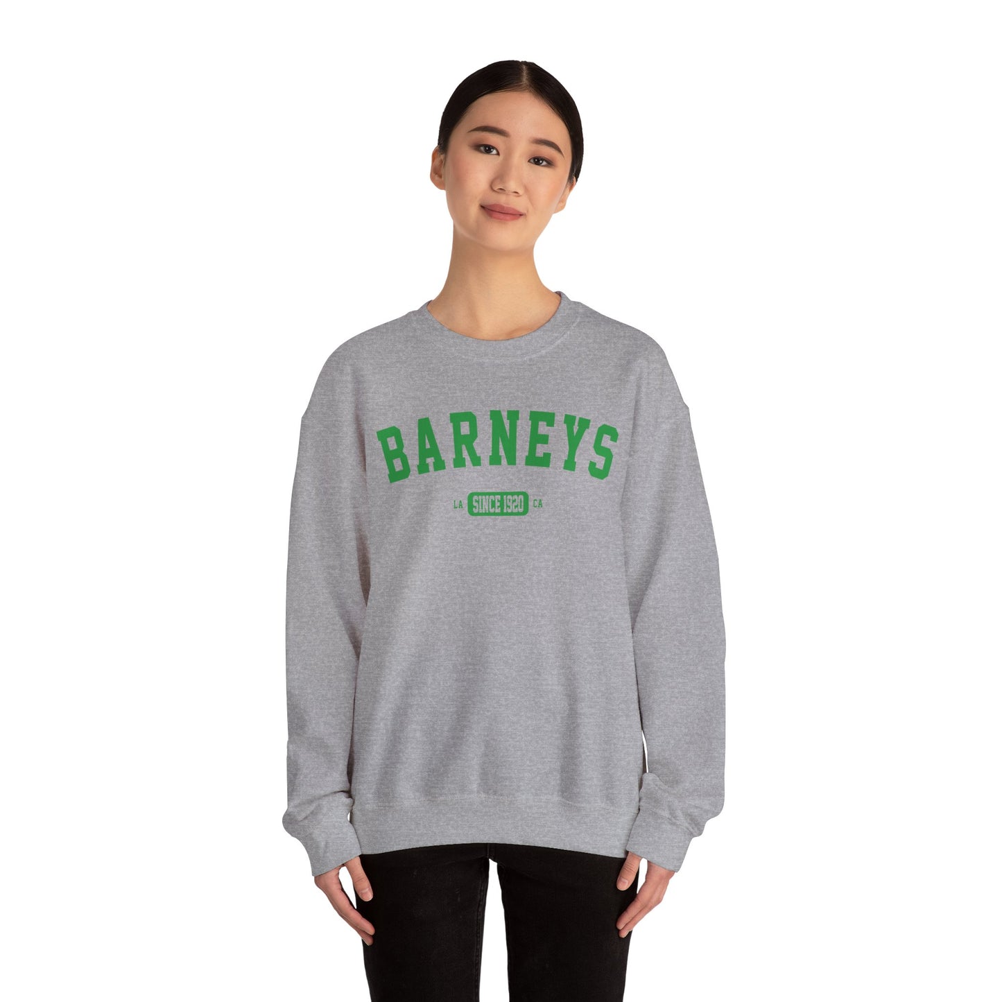 Vintage Collegiate Sweatshirt. BARNEY'S BEANERY - Mens Graphic Sweatshirt | Gildan 18000