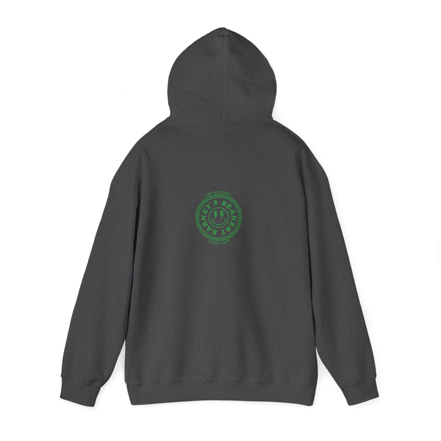 Barney's Energy. BARNEY'S BEANERY - Mens Smiley Face Hoodie | Gildan 18500