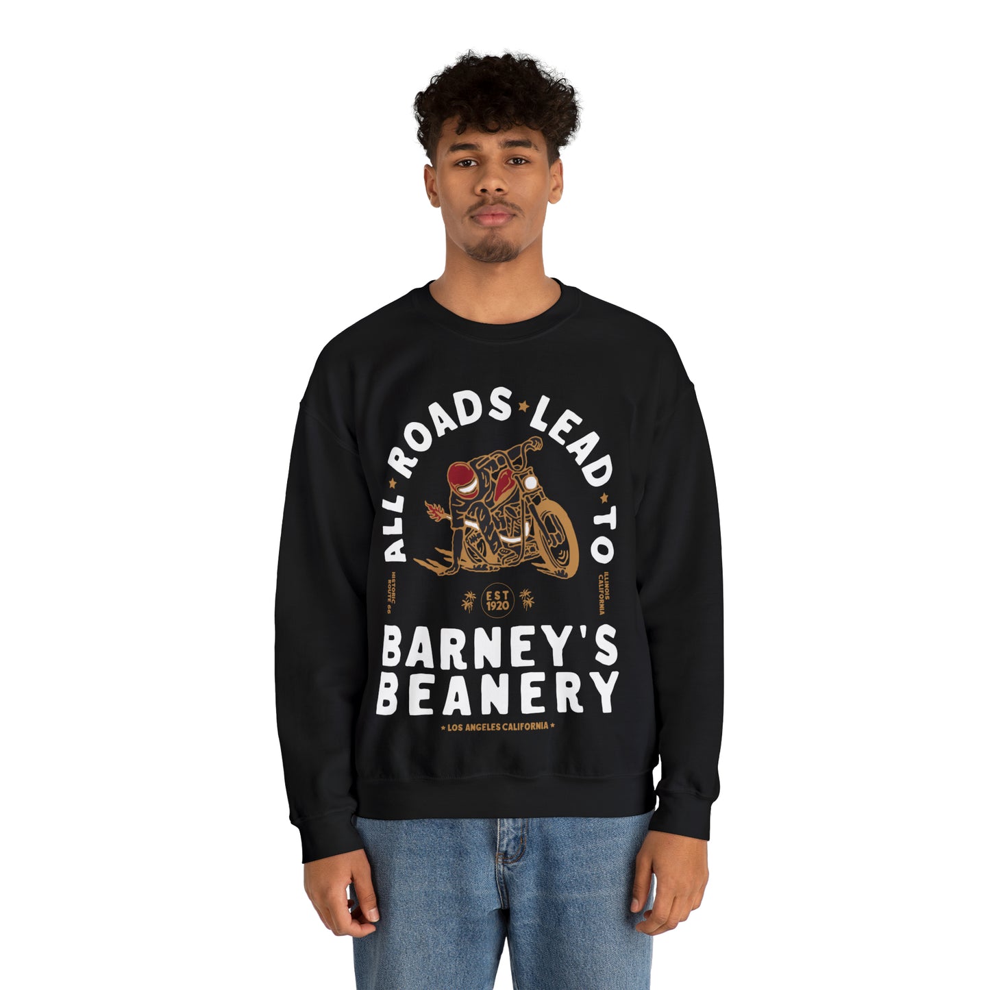 All Roads Lead To | BARNEY'S BEANERY - Men's Graphic Sweatshirt