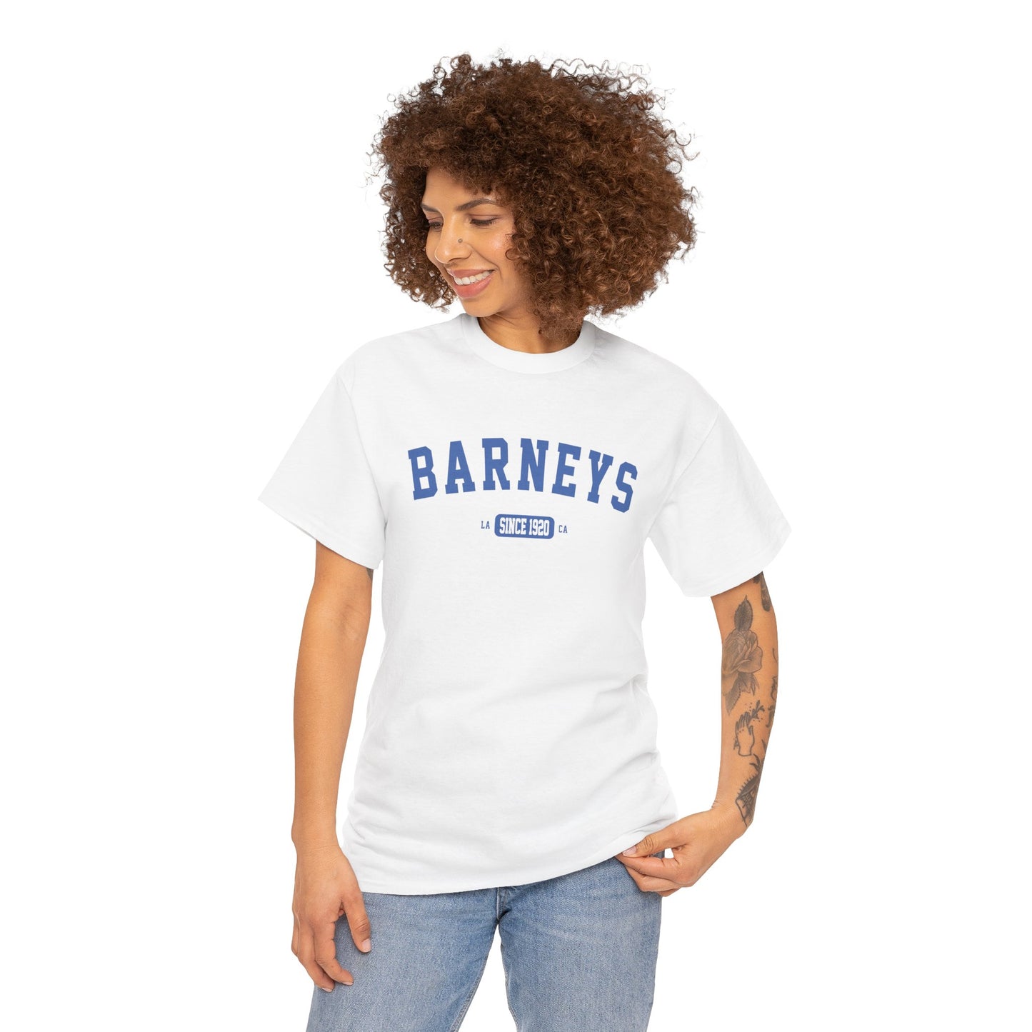 Vintage Collegiate T-Shirt. BARNEY'S BEANERY - Womens Graphic Tee | Gildan 5000