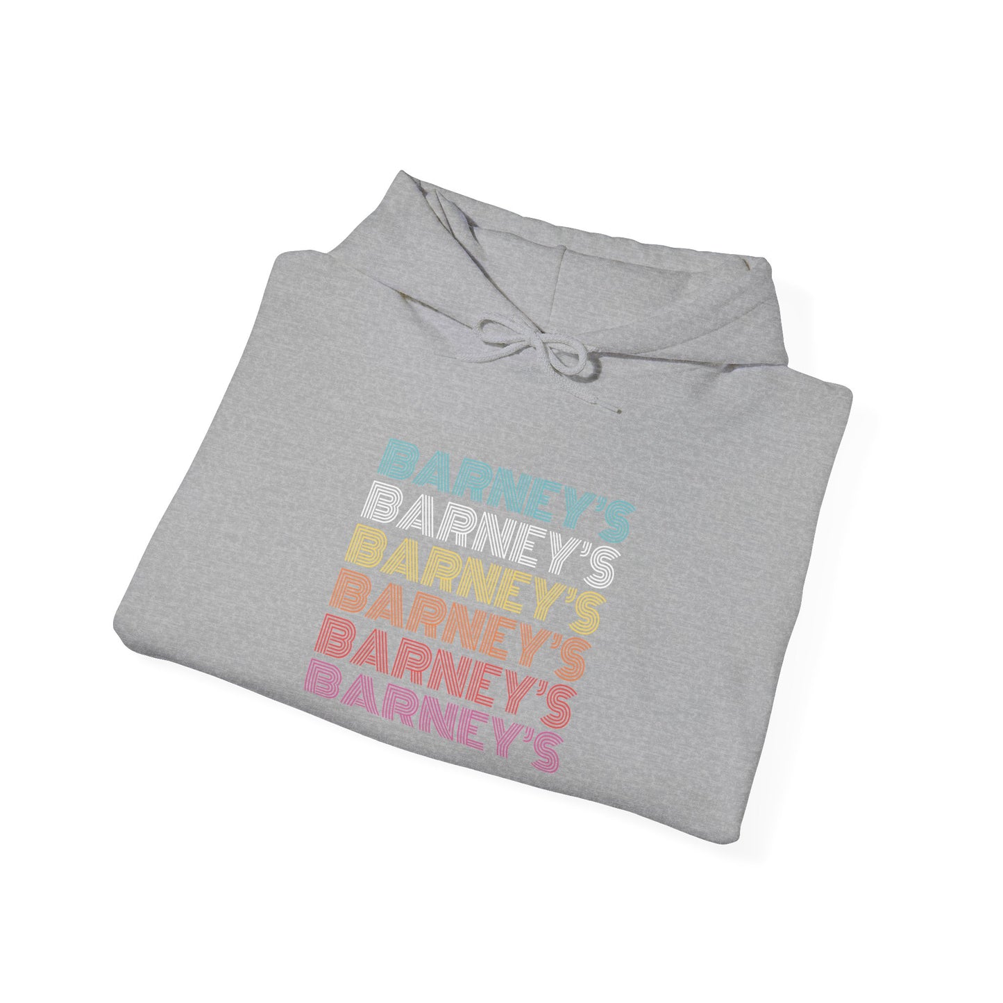 Barney's x6 Retro Hollywood BARNEY'S BEANERY - Mens Retro Graphic Hoodie | Gildan 18500