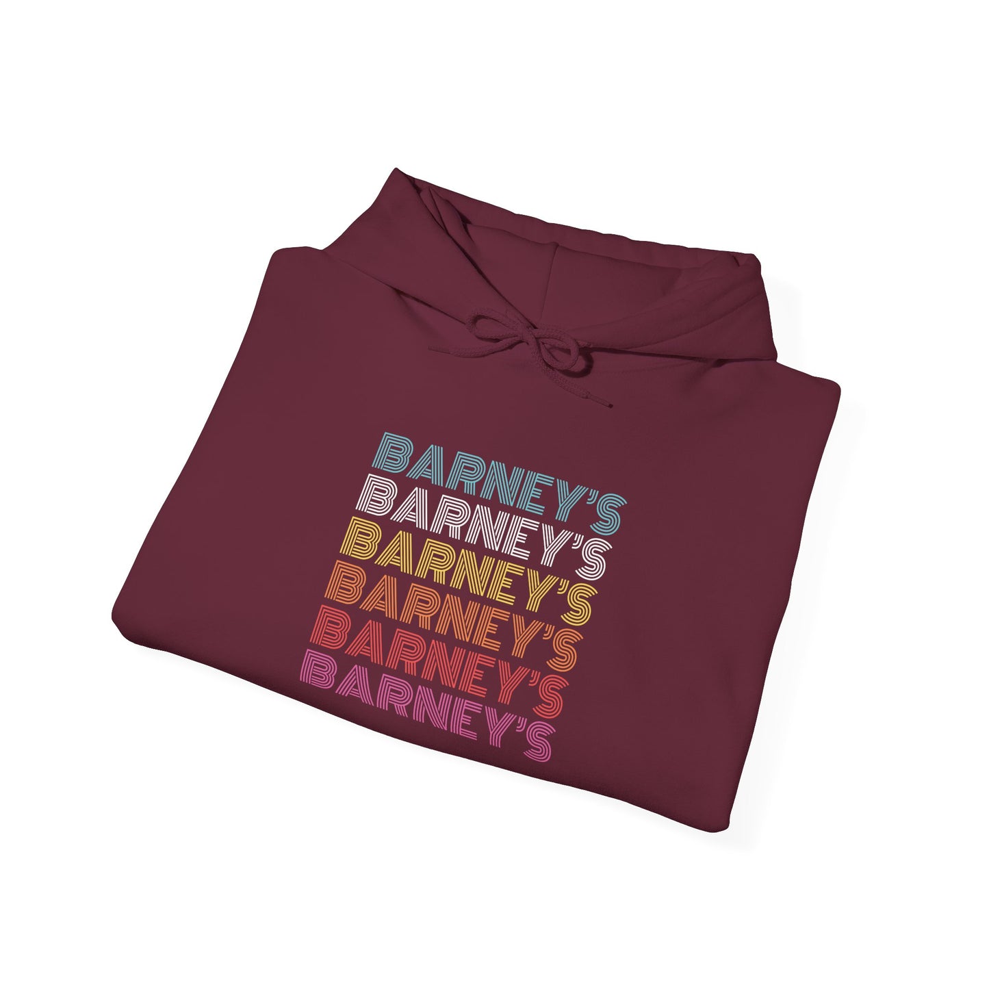 Barney's x6 Retro Hollywood BARNEY'S BEANERY - Mens Retro Graphic Hoodie | Gildan 18500