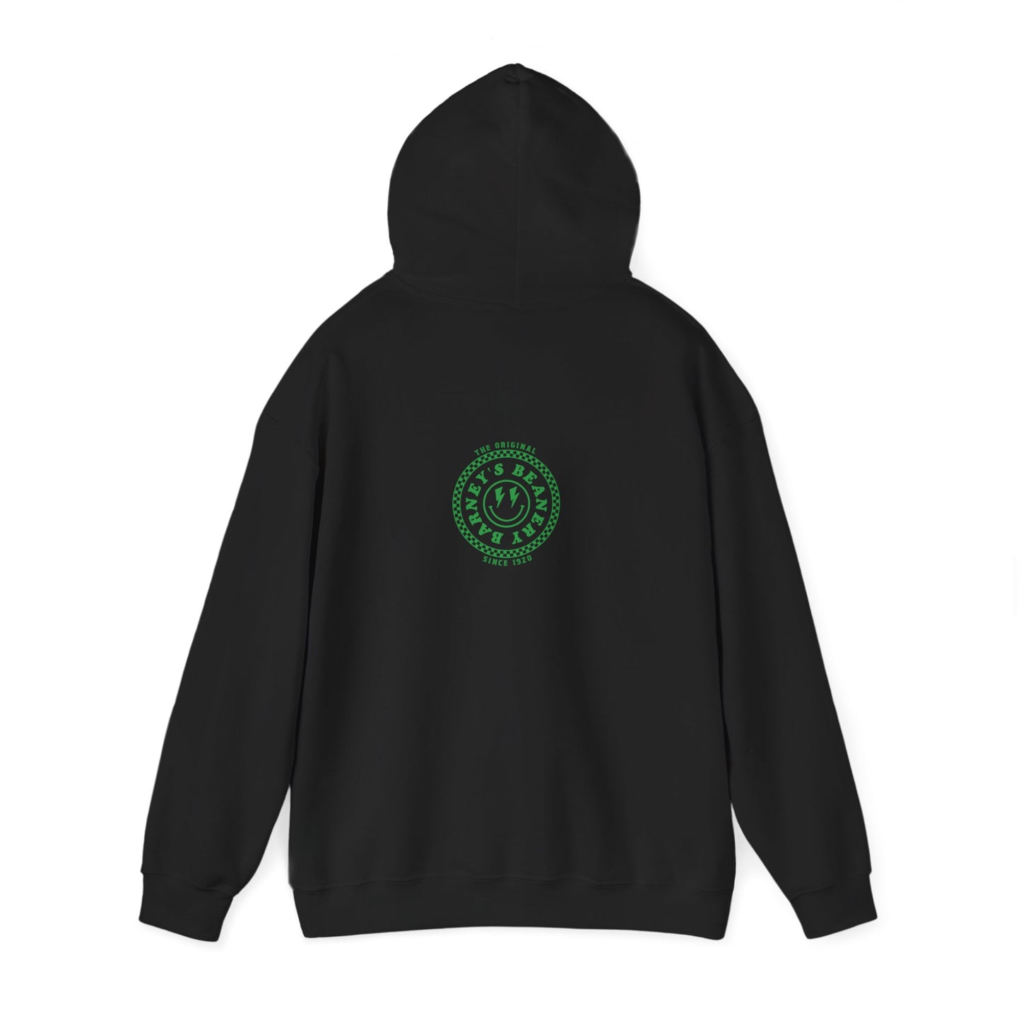 Barney's Energy. BARNEY'S BEANERY - Mens Smiley Face Hoodie | Gildan 18500