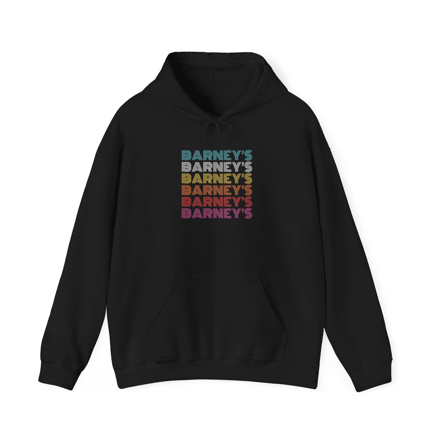 Barney's x6 Retro Hollywood BARNEY'S BEANERY - Mens Retro Graphic Hoodie | Gildan 18500