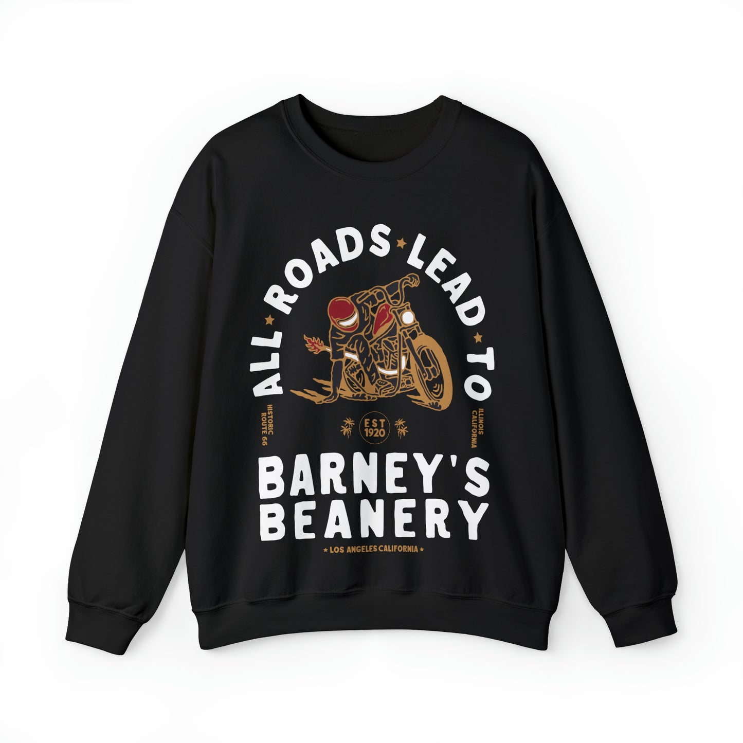 All Roads Lead To | BARNEY'S BEANERY - Men's Graphic Sweatshirt
