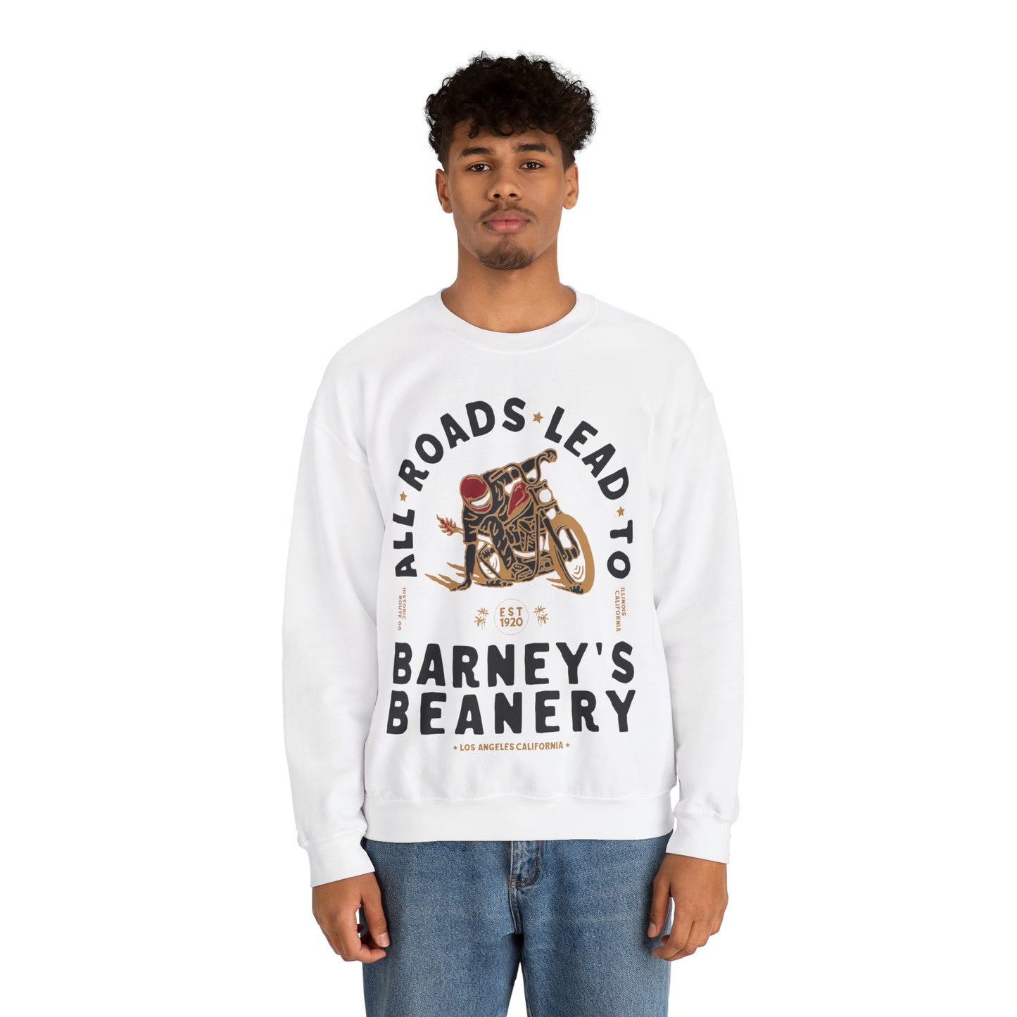 All Roads Lead To | BARNEY'S BEANERY - Men's Graphic Sweatshirt