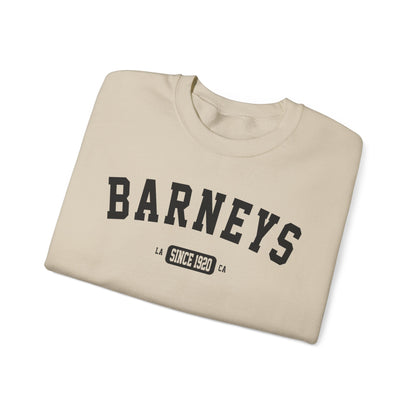 Vintage Collegiate Sweatshirt. BARNEY'S BEANERY - Mens Graphic Sweatshirt | Gildan 18000