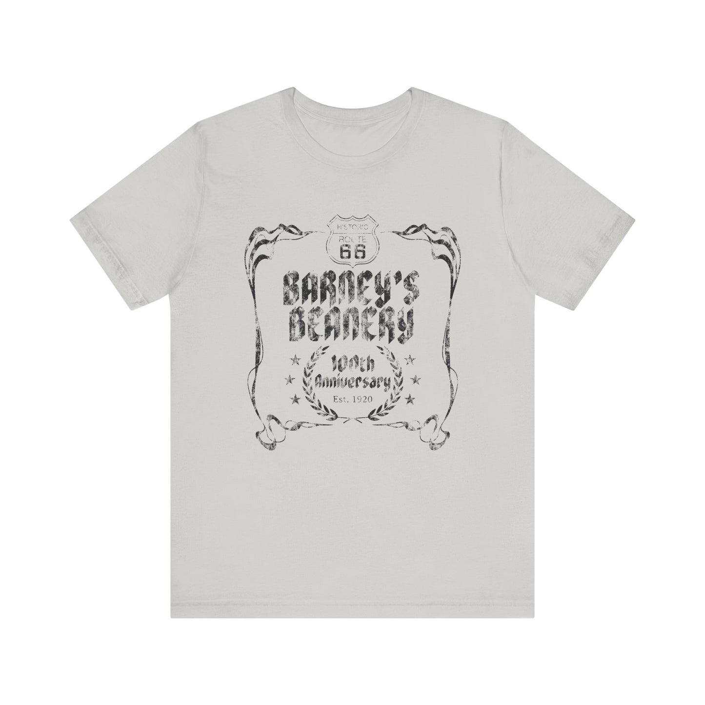 100th Anniversary - BARNEY'S BEANERY - Mens Retro Graphic Tee | Bella + Canvas 3001